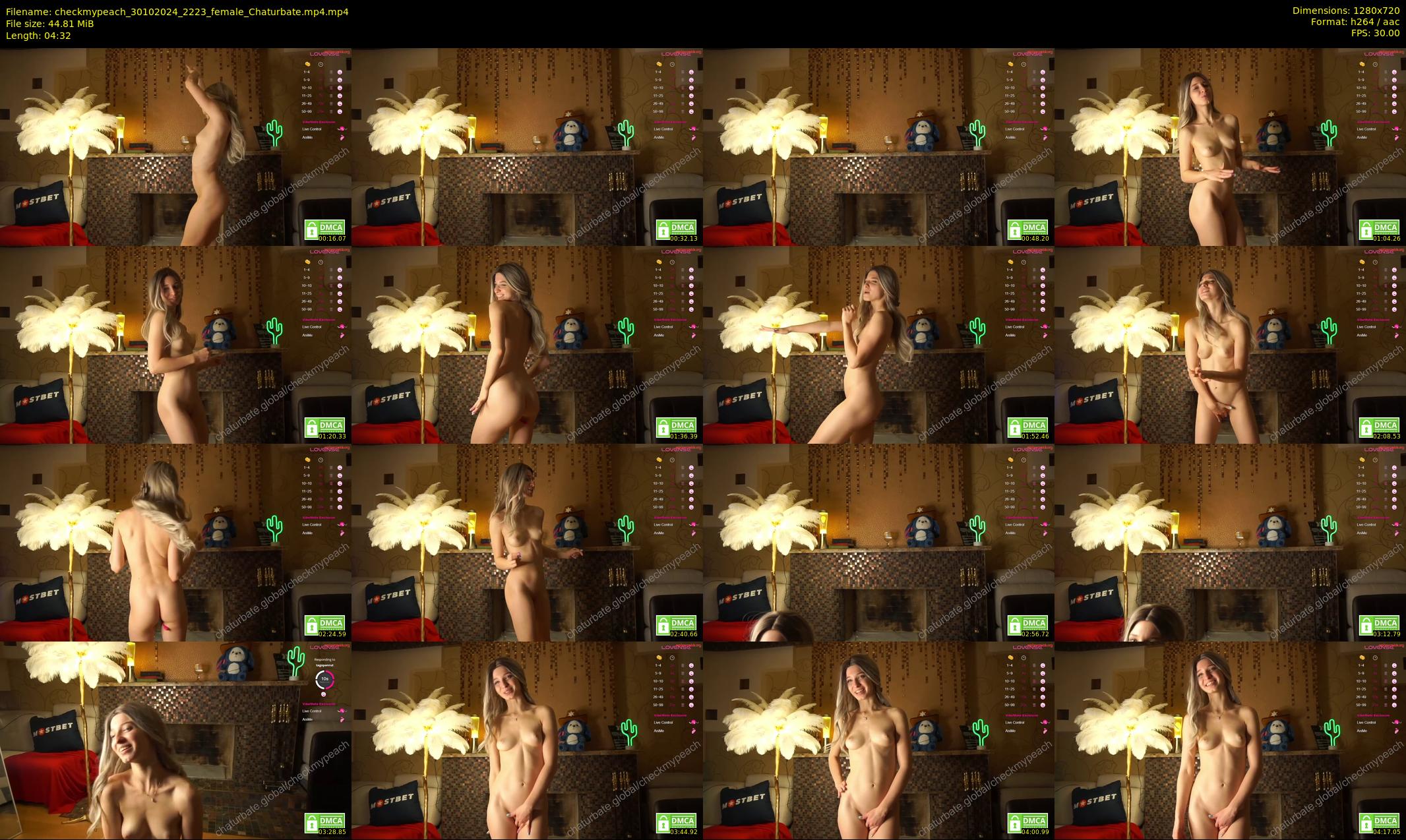 checkmypeach — 5 minute Chaturbate female cam show recording, 720p, Oct 30, 2024