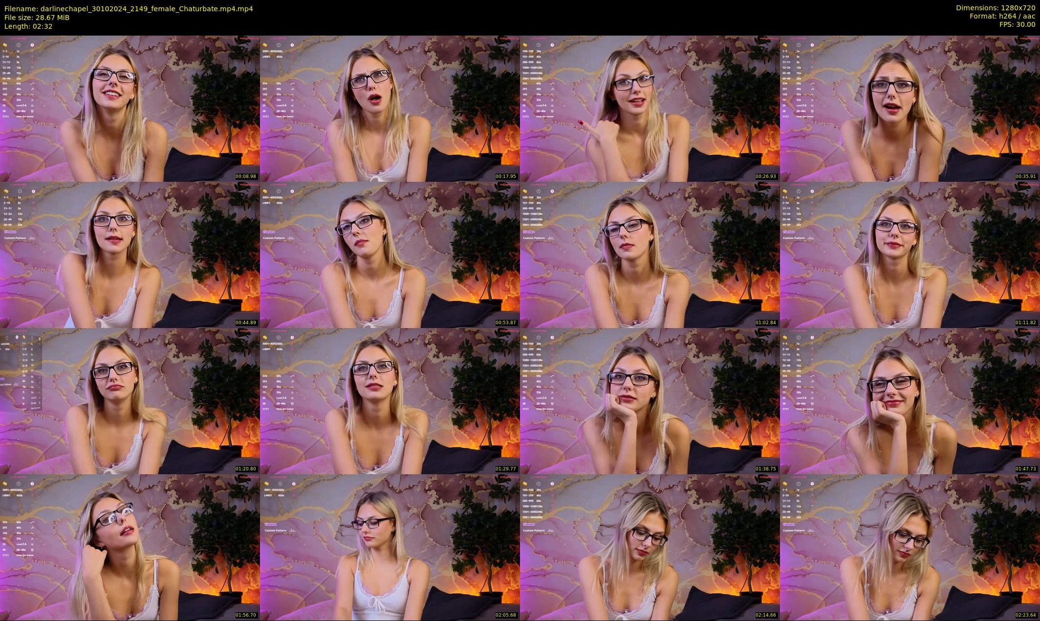 darlinechapel — 3 minute Chaturbate female cam show recording, 720p, Oct 30, 2024