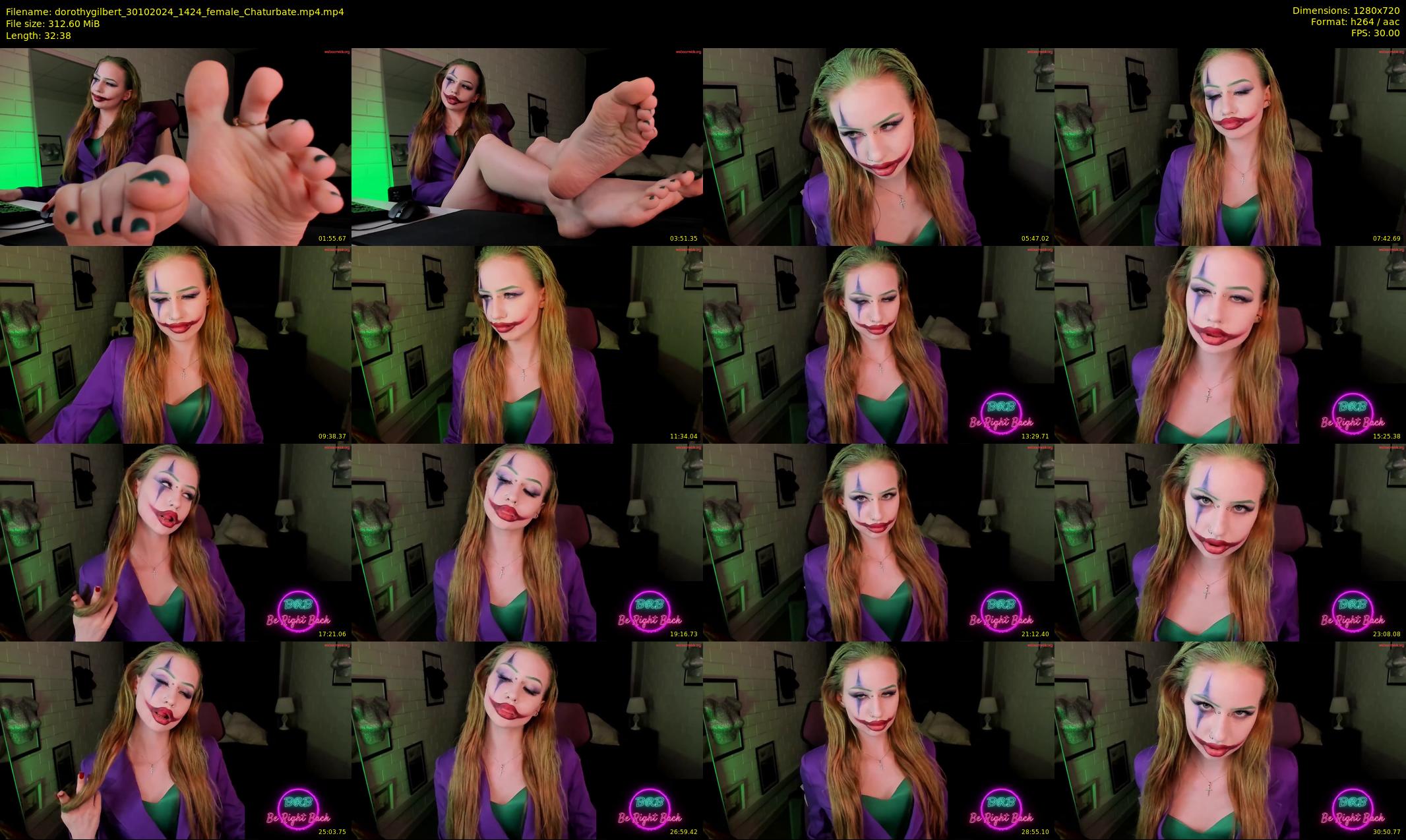 dorothygilbert — 33 minute Chaturbate female cam show recording, 720p, Oct 30, 2024