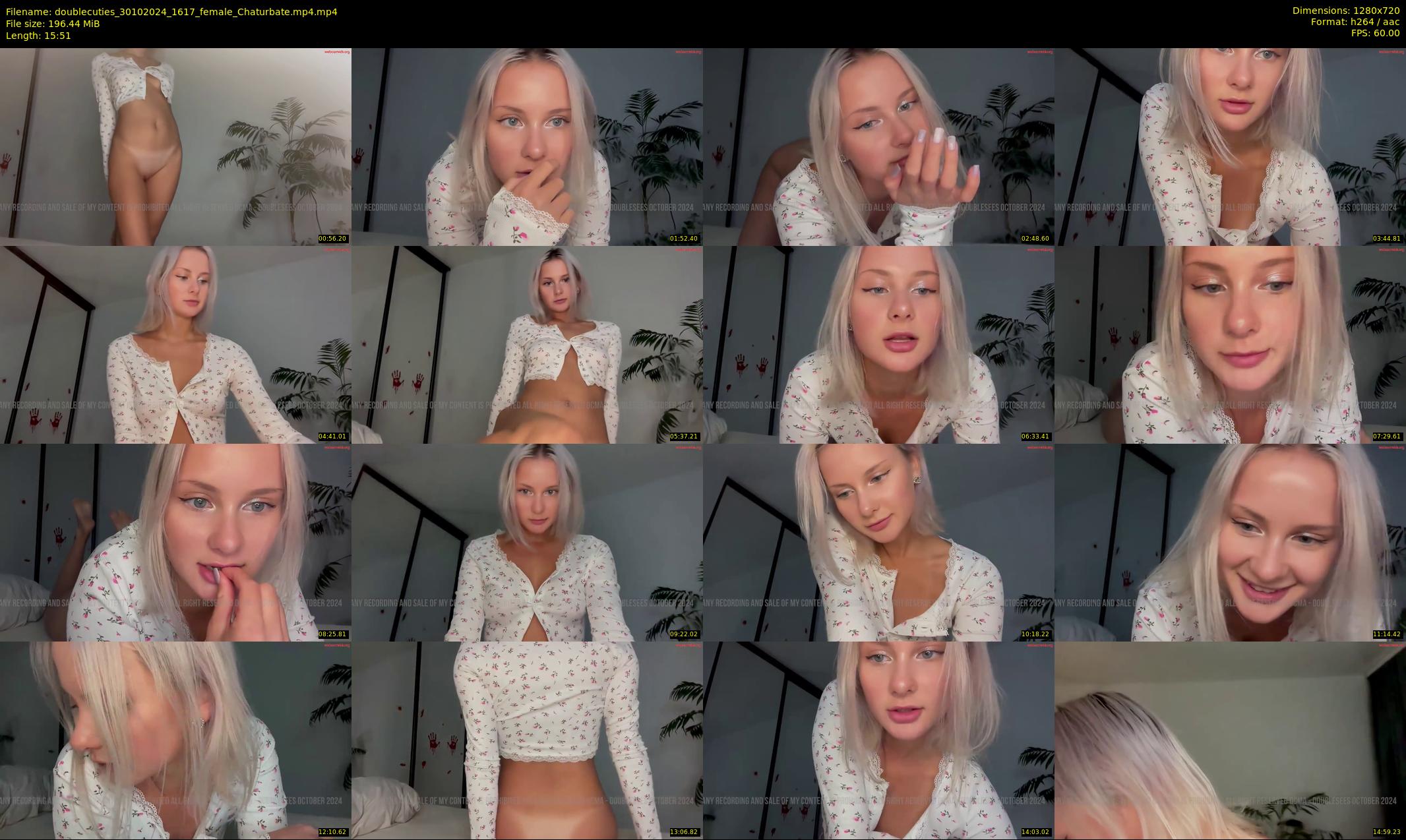 doublecuties — 16 minute Chaturbate couple cam show recording, 720p, Oct 30, 2024
