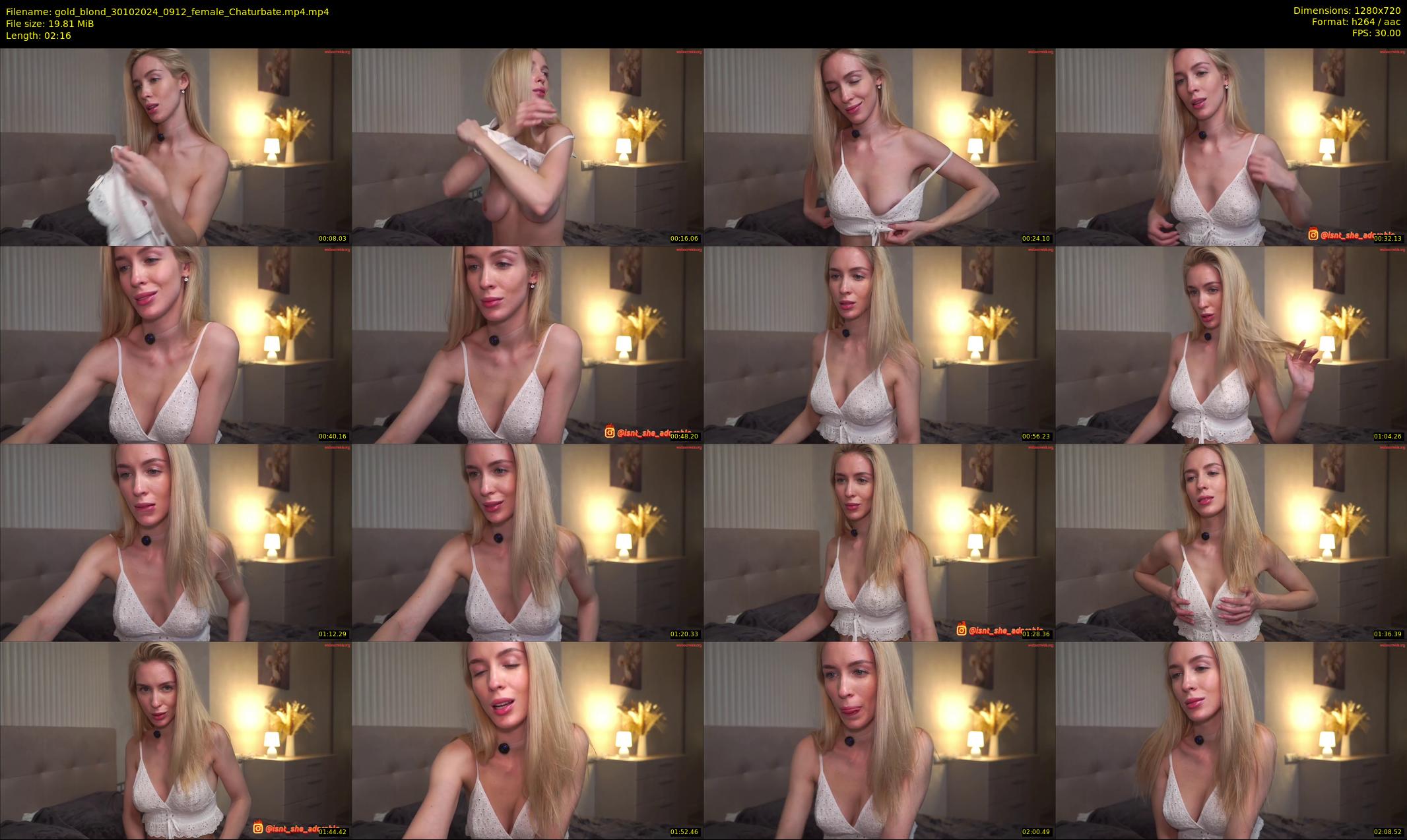 gold_blond — 3 minute Chaturbate female cam show recording, 720p, Oct 30, 2024