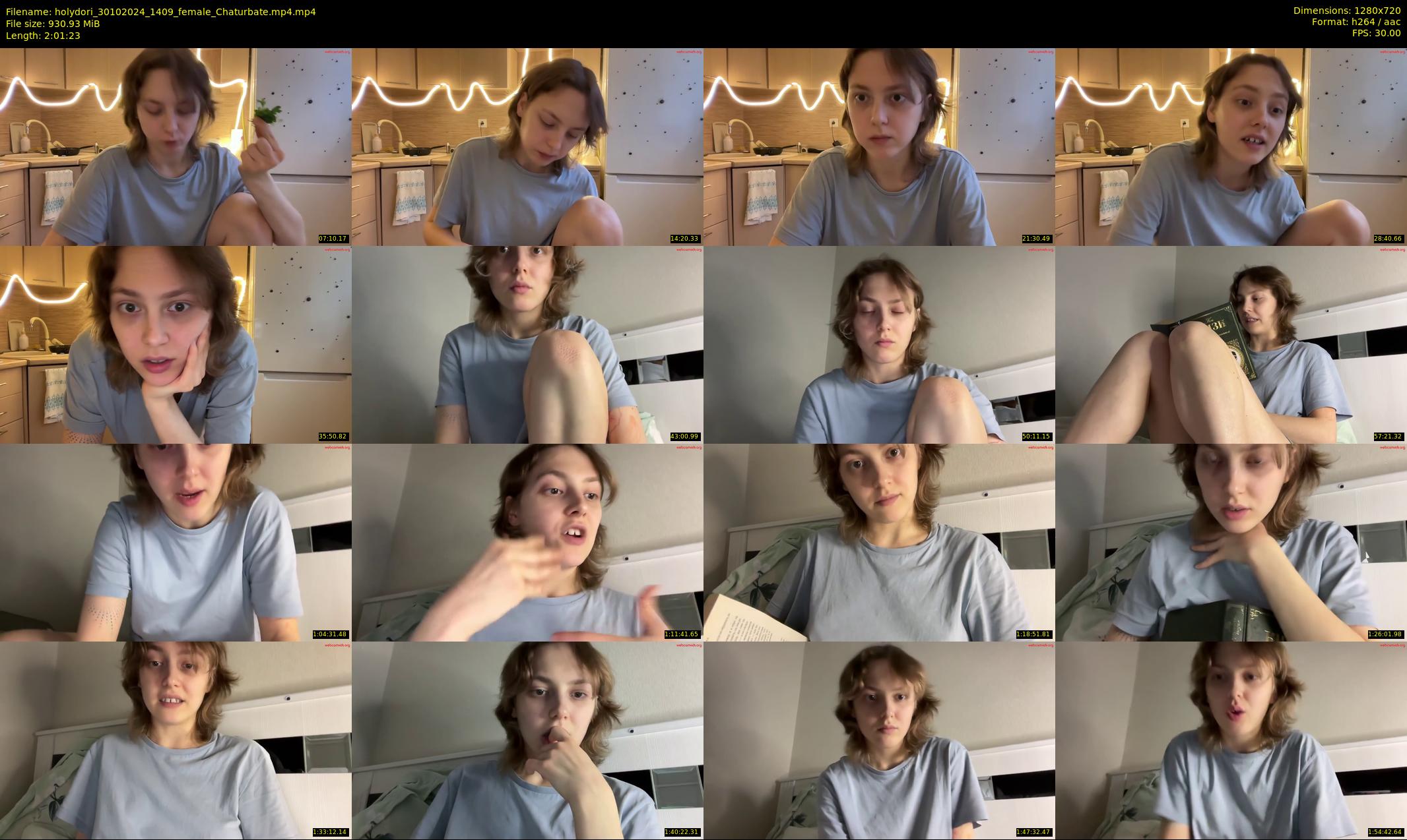 holydori — 122 minute Chaturbate female cam show recording, 720p, Oct 30, 2024