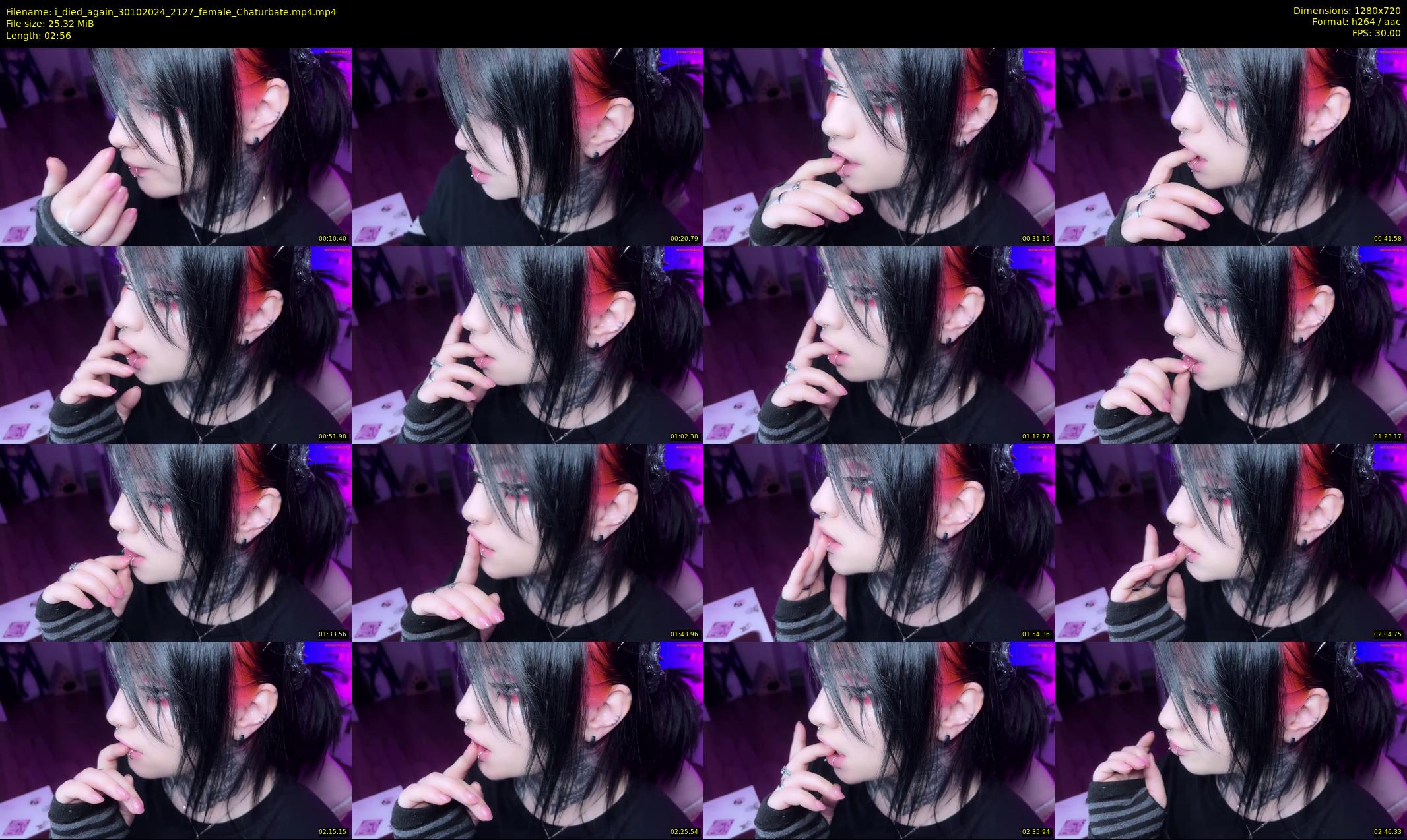 i_died_again — 3 minute Chaturbate female cam show recording, 720p, Oct 30, 2024