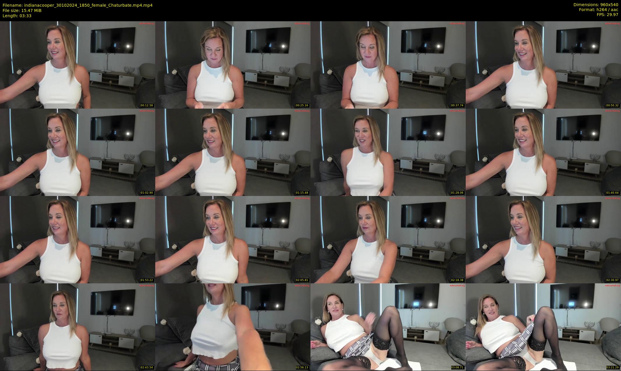 indianacooper — 4 minute Chaturbate female cam show recording, 480p, Oct 30, 2024