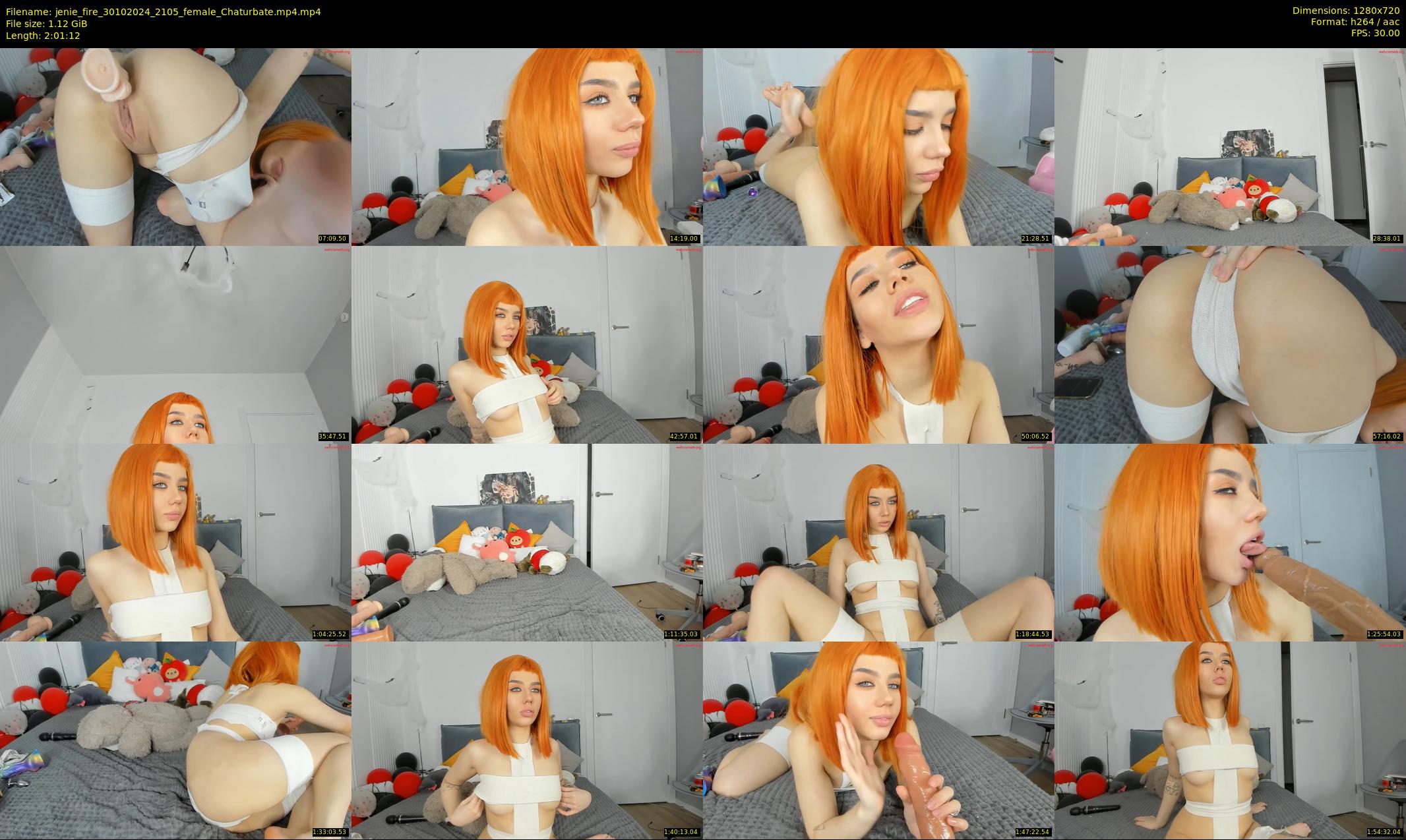 jenie_fire — 122 minute Chaturbate female cam show recording, 720p, Oct 30, 2024