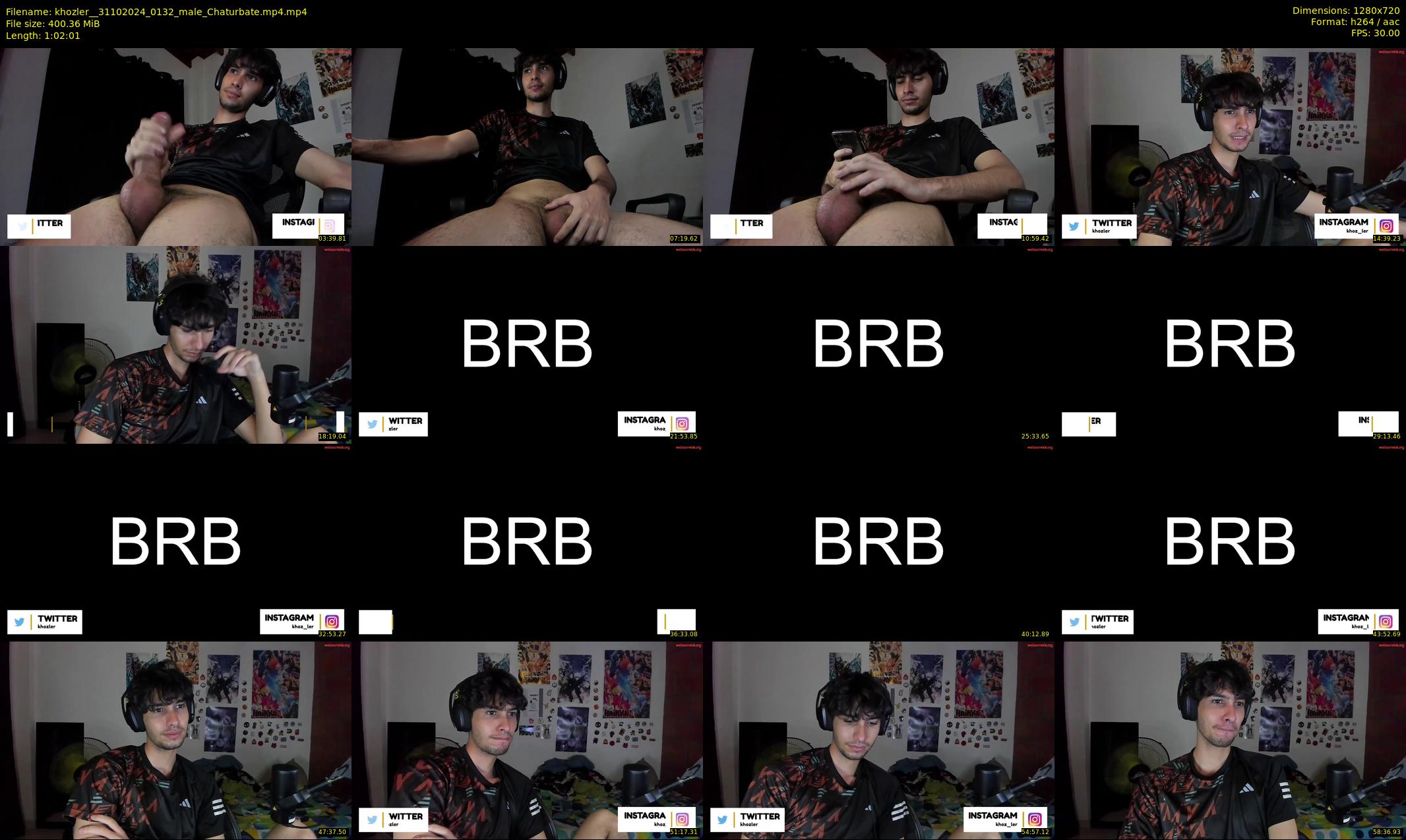 khozler_ — 63 minute Chaturbate male cam show recording, 720p, Oct 31, 2024