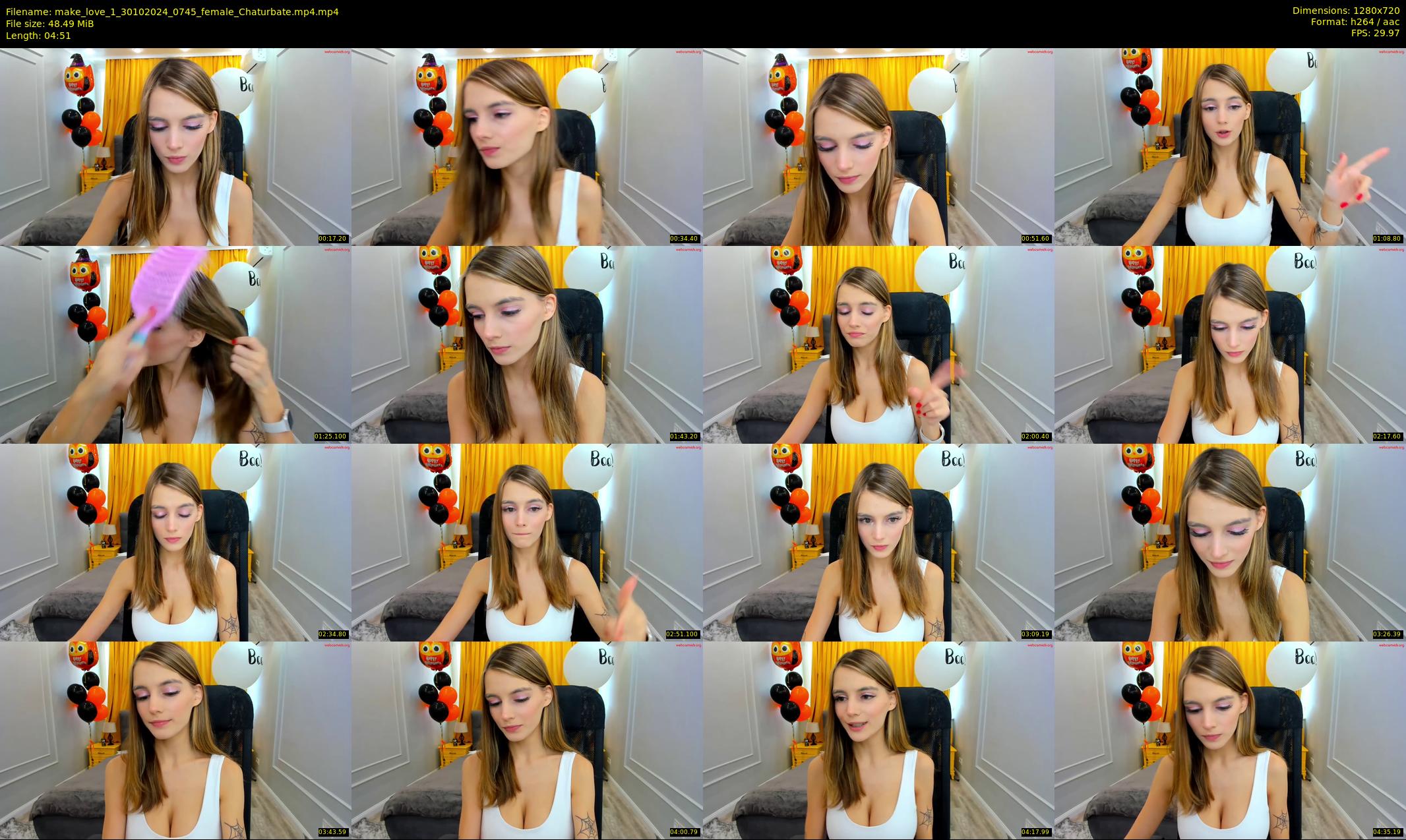 make_love_1 — 5 minute Chaturbate female cam show recording, 720p, Oct 30, 2024