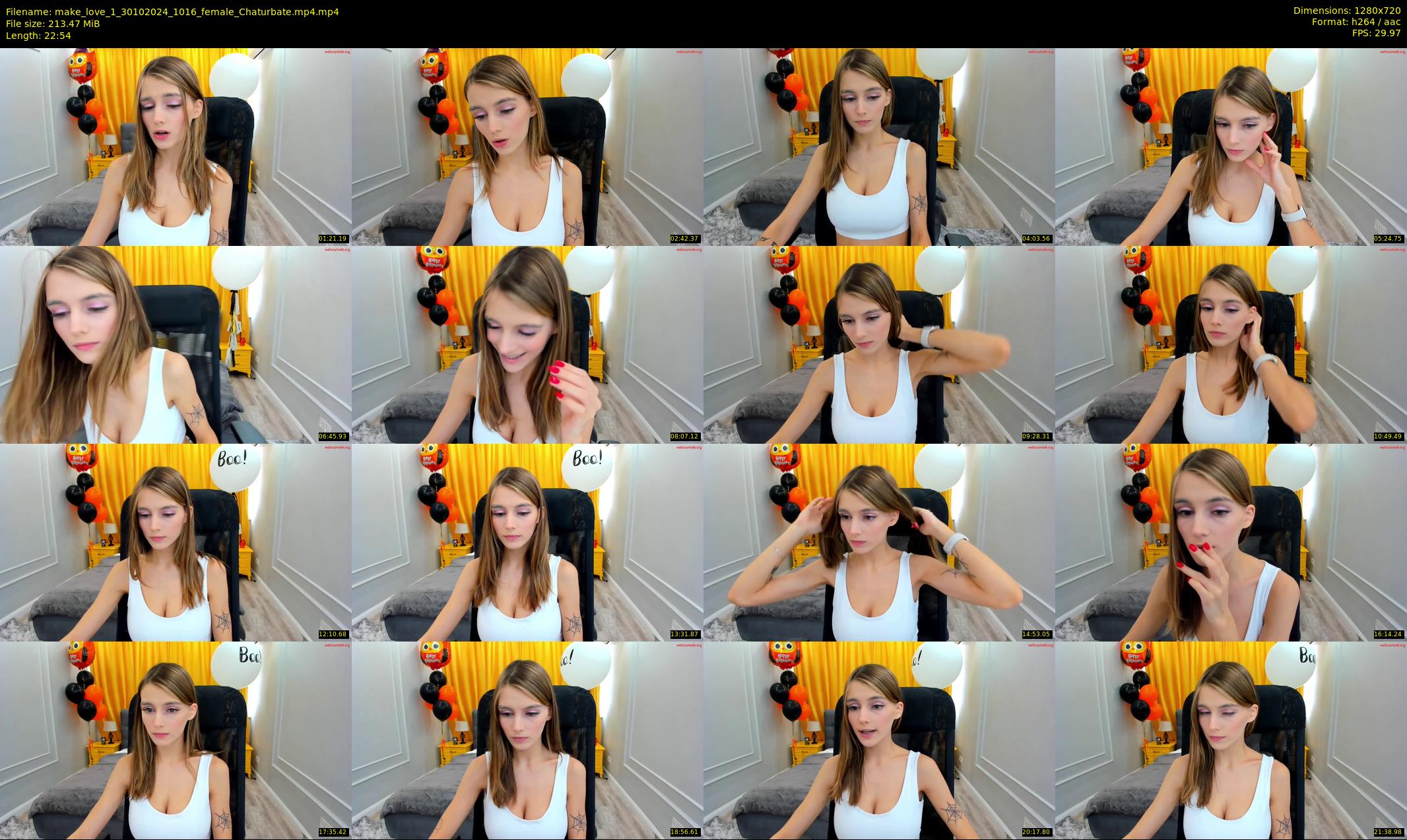 make_love_1 — 23 minute Chaturbate female cam show recording, 720p, Oct 30, 2024