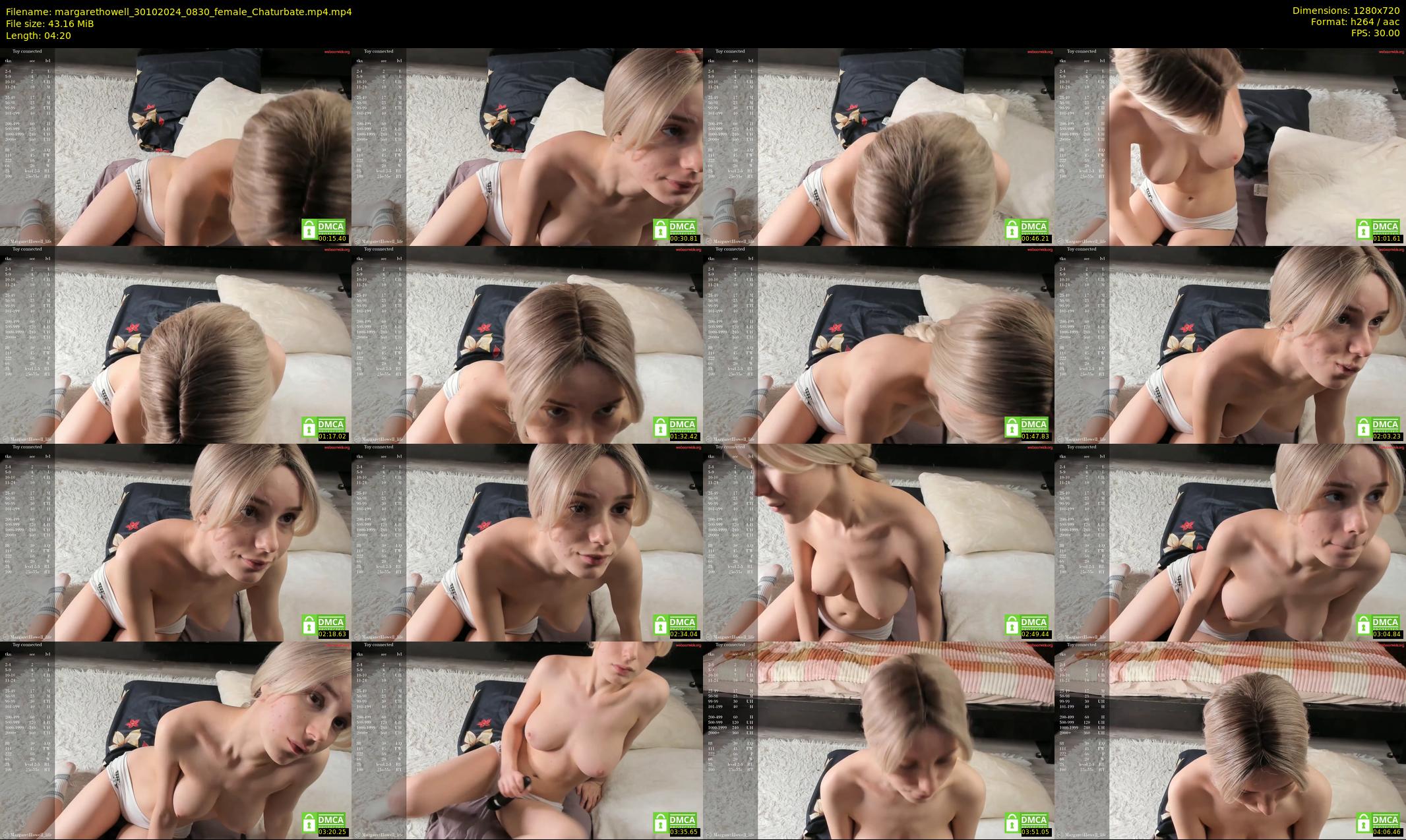 margarethowell — 5 minute Chaturbate female cam show recording, 720p, Oct 30, 2024