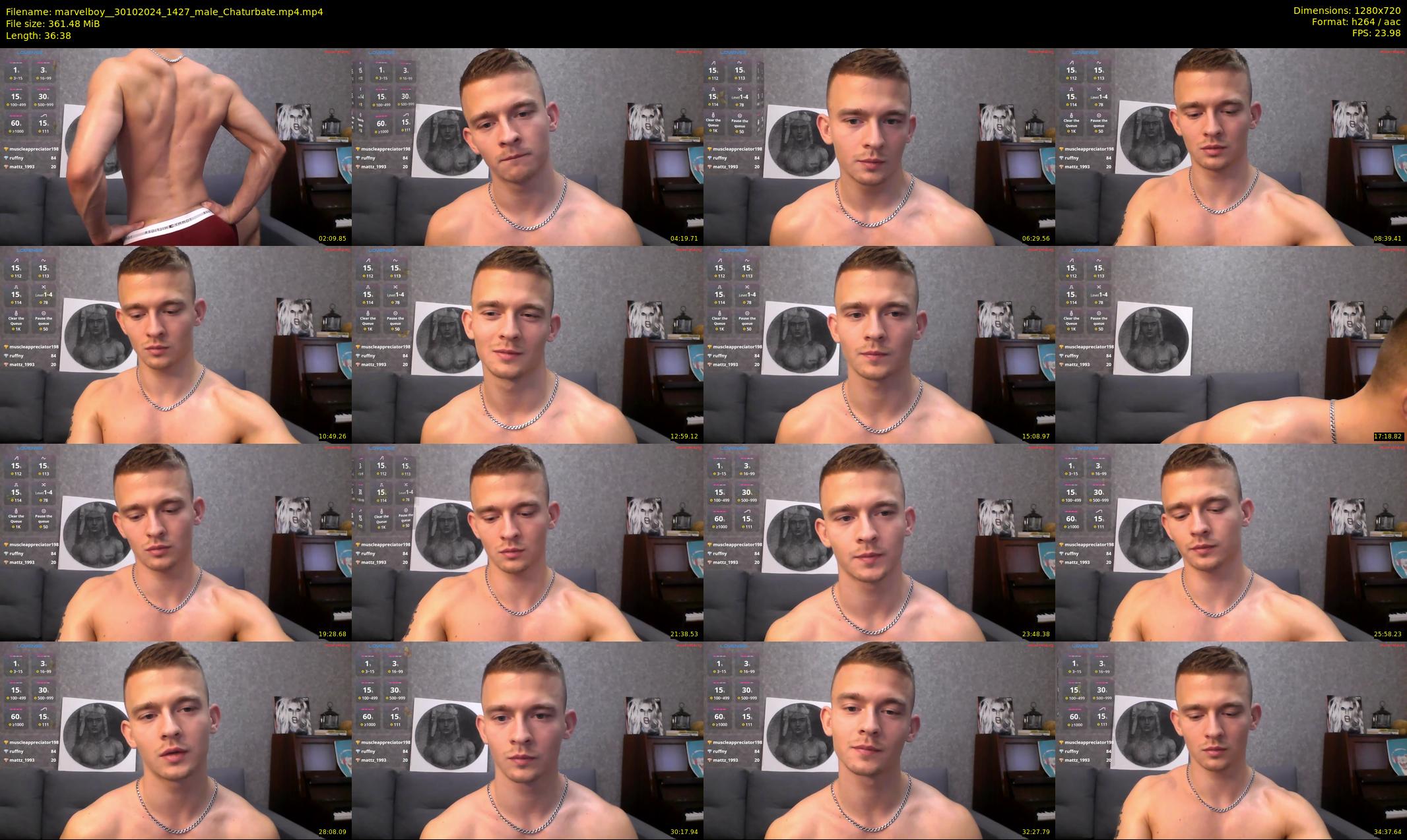 marvelboy_ — 37 minute Chaturbate male cam show recording, 720p, Oct 30, 2024
