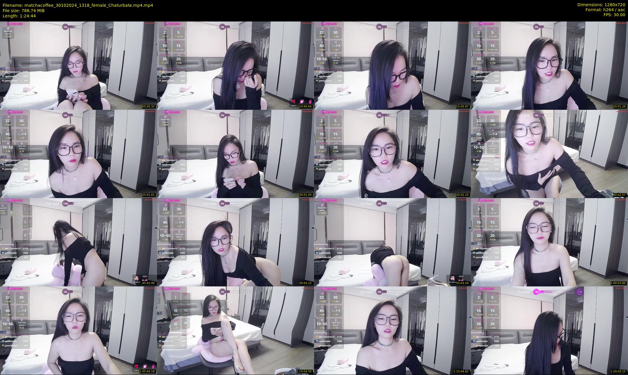 matchacoffee — 85 minute Chaturbate female cam show recording, 720p, Oct 30, 2024