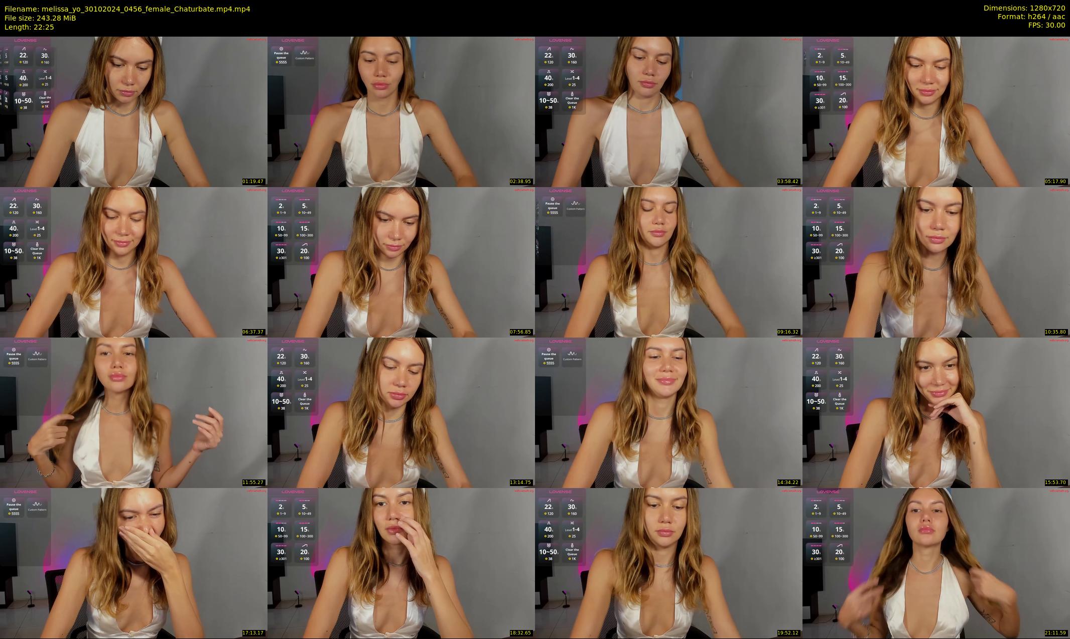 melissa_yo — 23 minute Chaturbate female cam show recording, 720p, Oct 30, 2024