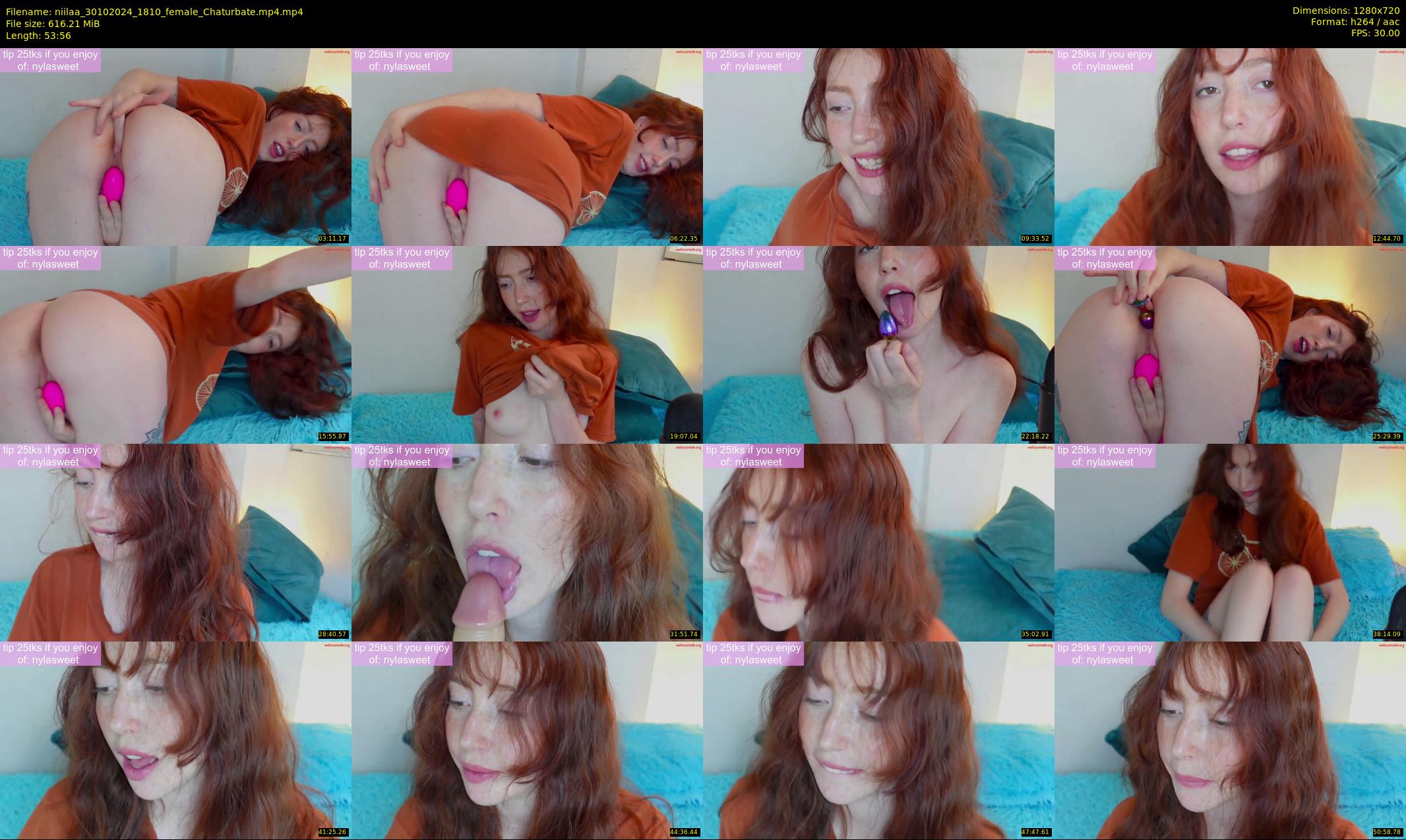 niilaa — 54 minute Chaturbate female cam show recording, 720p, Oct 30, 2024