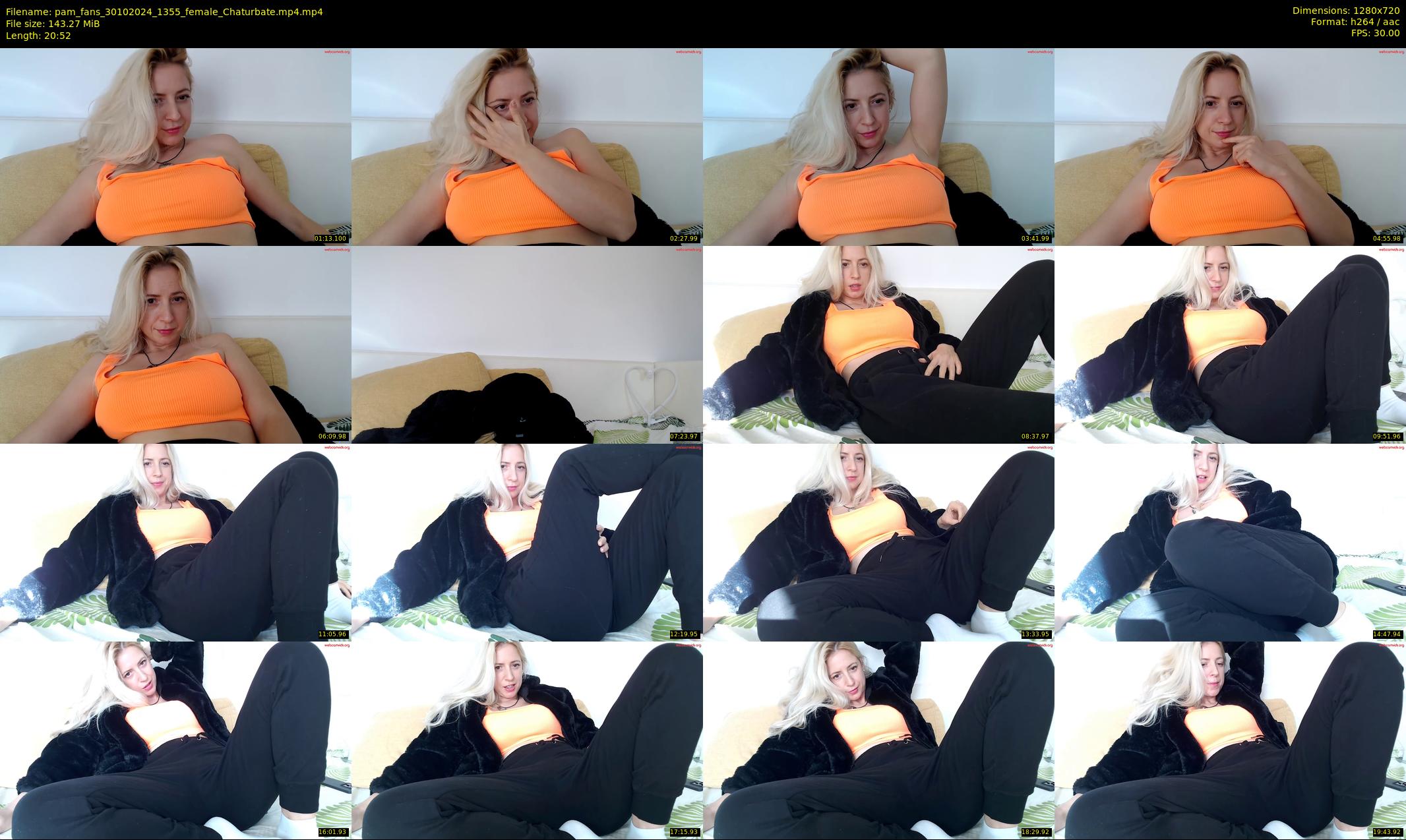 pam_fans — 21 minute Chaturbate female cam show recording, 720p, Oct 30, 2024