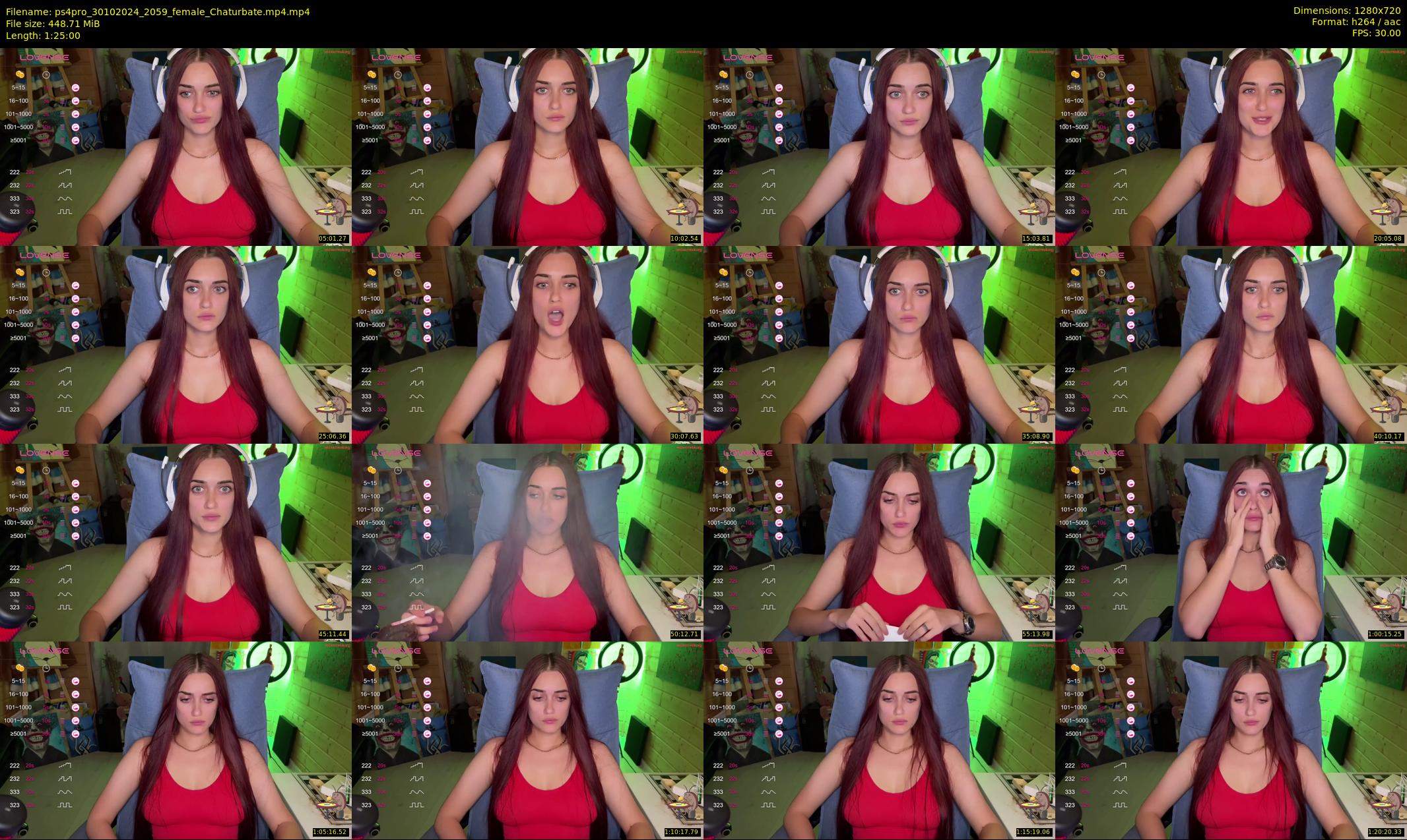 ps4pro — 85 minute Chaturbate female cam show recording, 720p, Oct 30, 2024