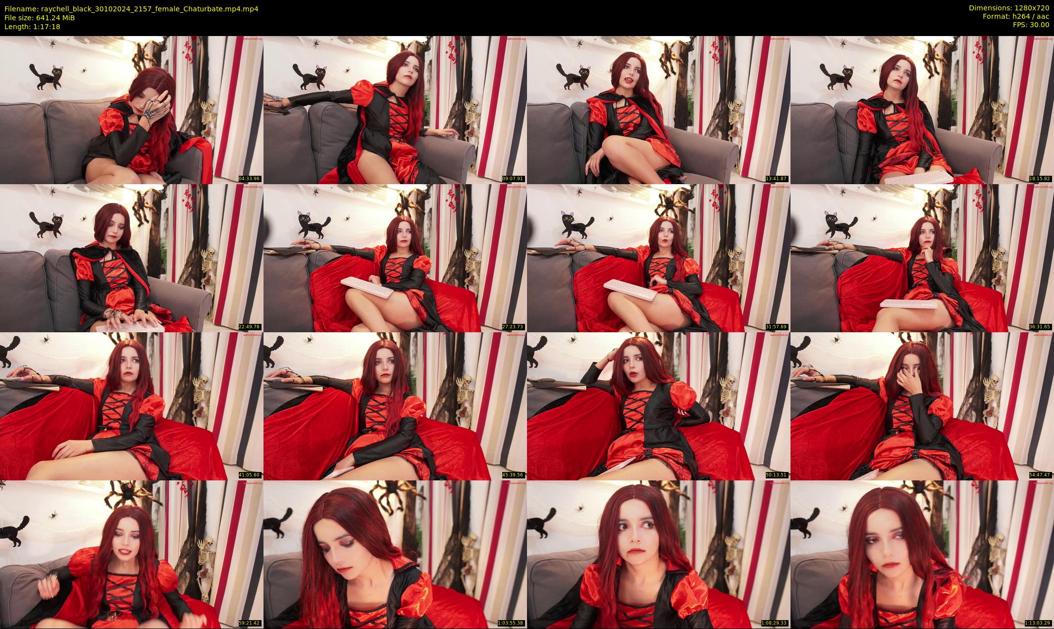raychell_black — 78 minute Chaturbate female cam show recording, 720p, Oct 30, 2024