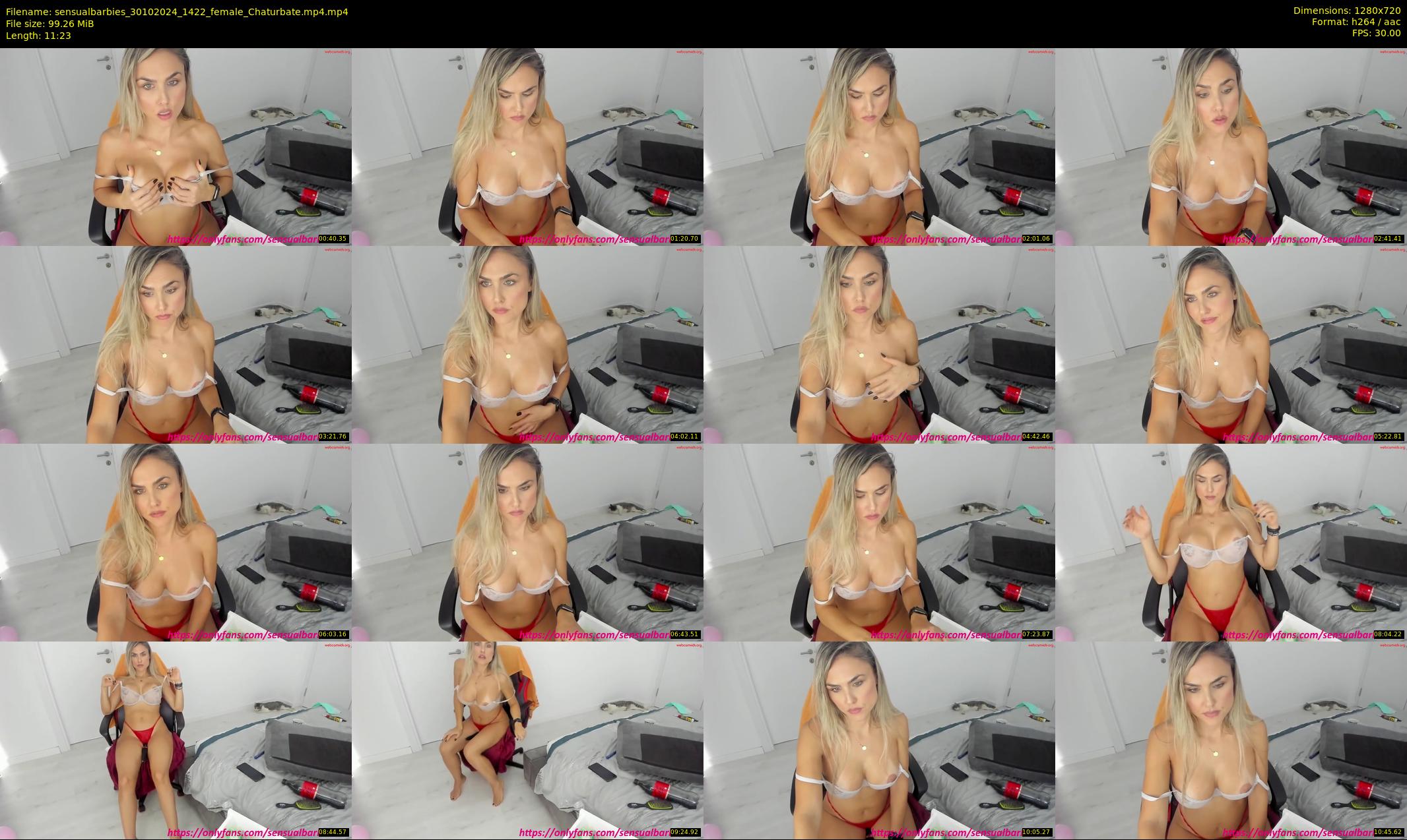 sensualbarbies — 12 minute Chaturbate female cam show recording, 720p, Oct 30, 2024