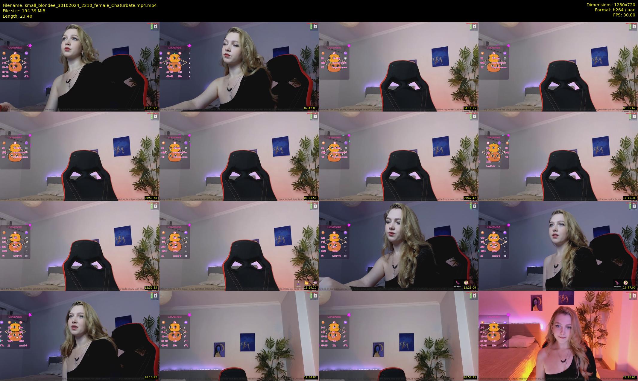 small_blondee — 24 minute Chaturbate female cam show recording, 720p, Oct 30, 2024