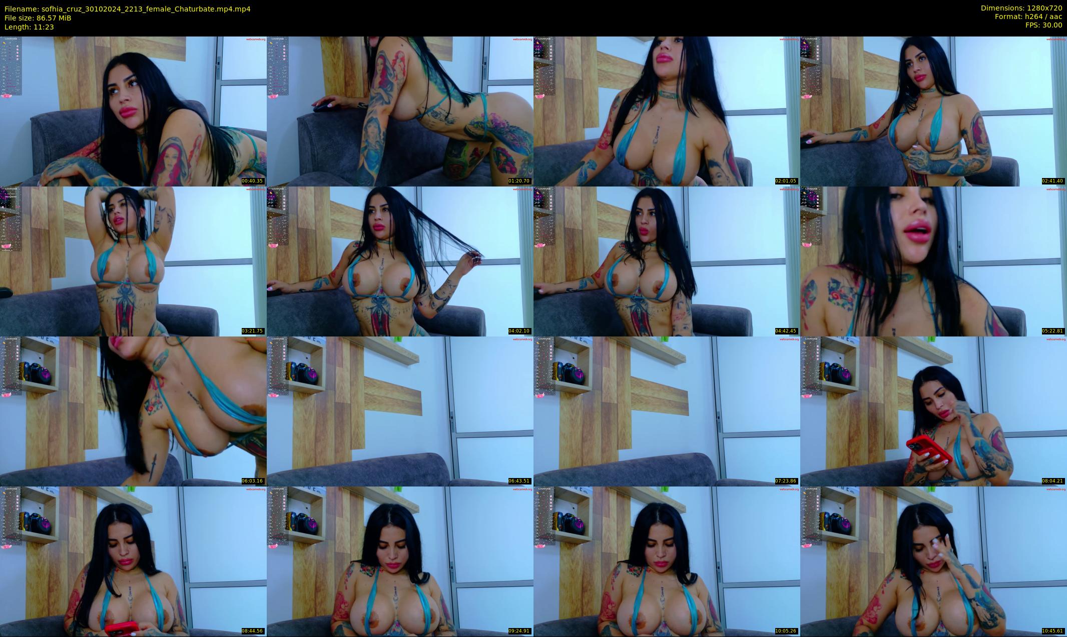 sofhia_cruz — 12 minute Chaturbate female cam show recording, 720p, Oct 30, 2024