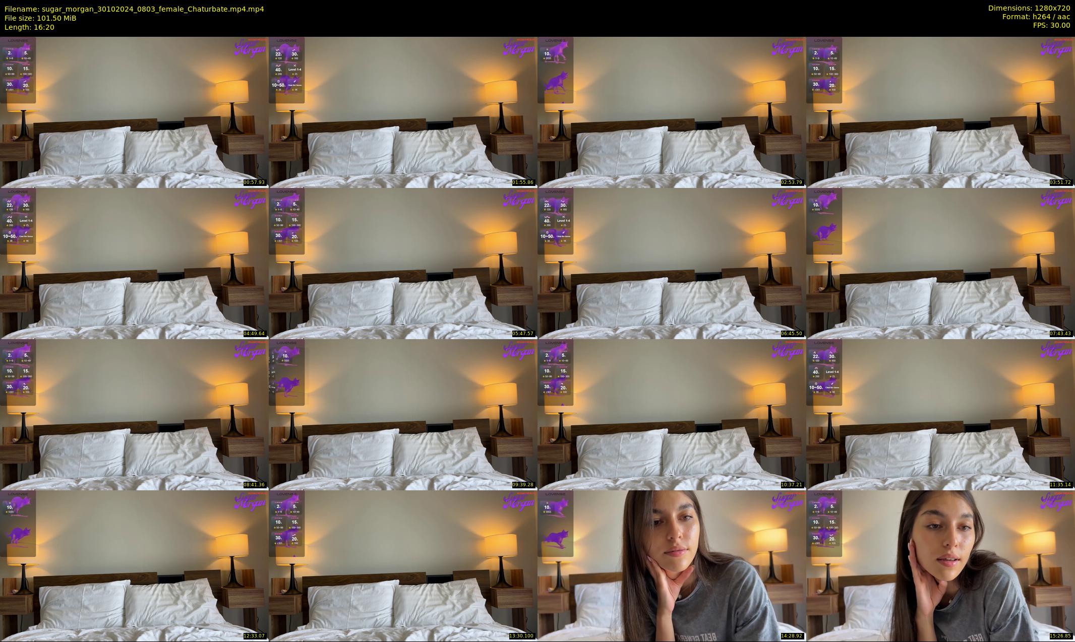 sugar_morgan — 17 minute Chaturbate female cam show recording, 720p, Oct 30, 2024