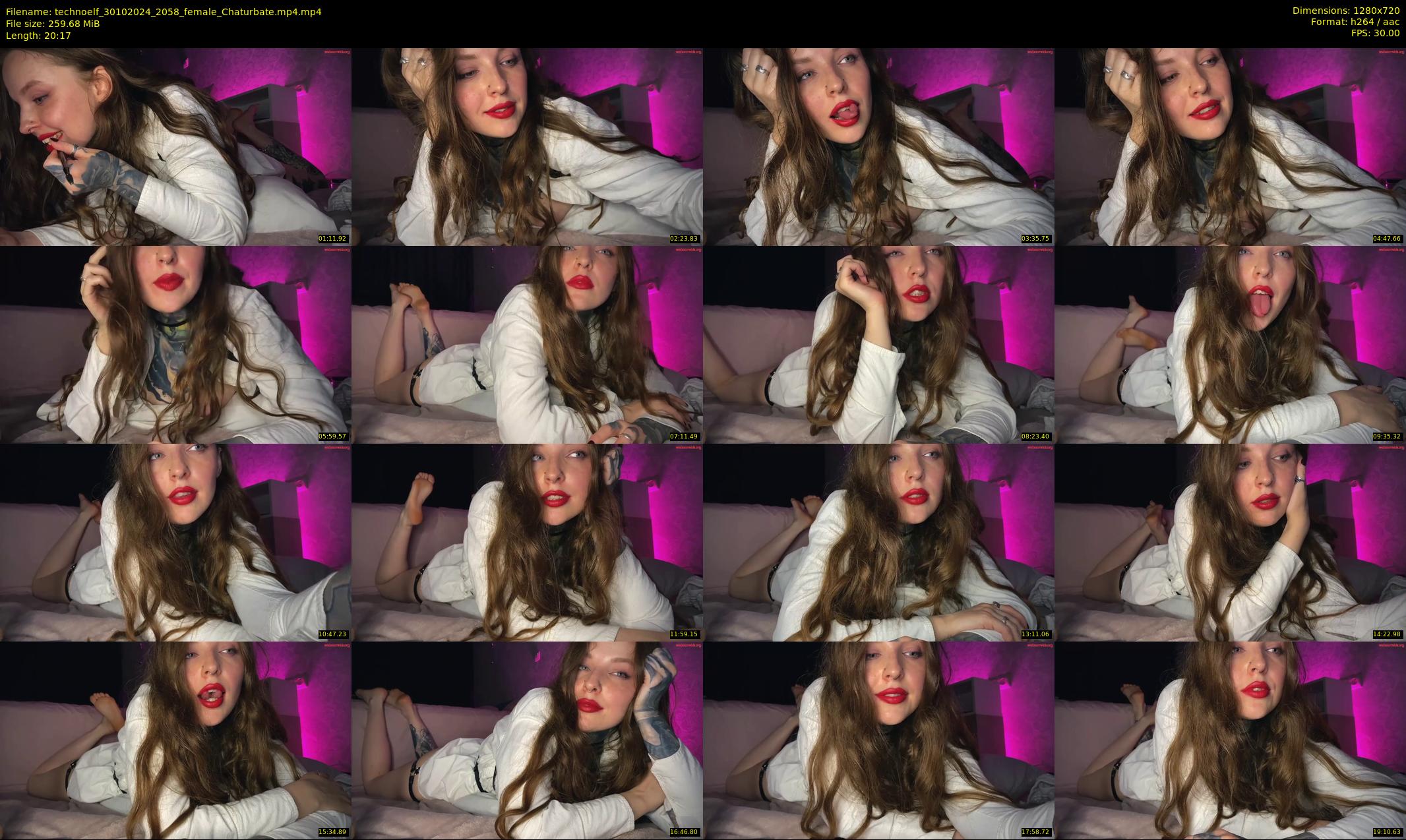 technoelf — 21 minute Chaturbate female cam show recording, 720p, Oct 30, 2024