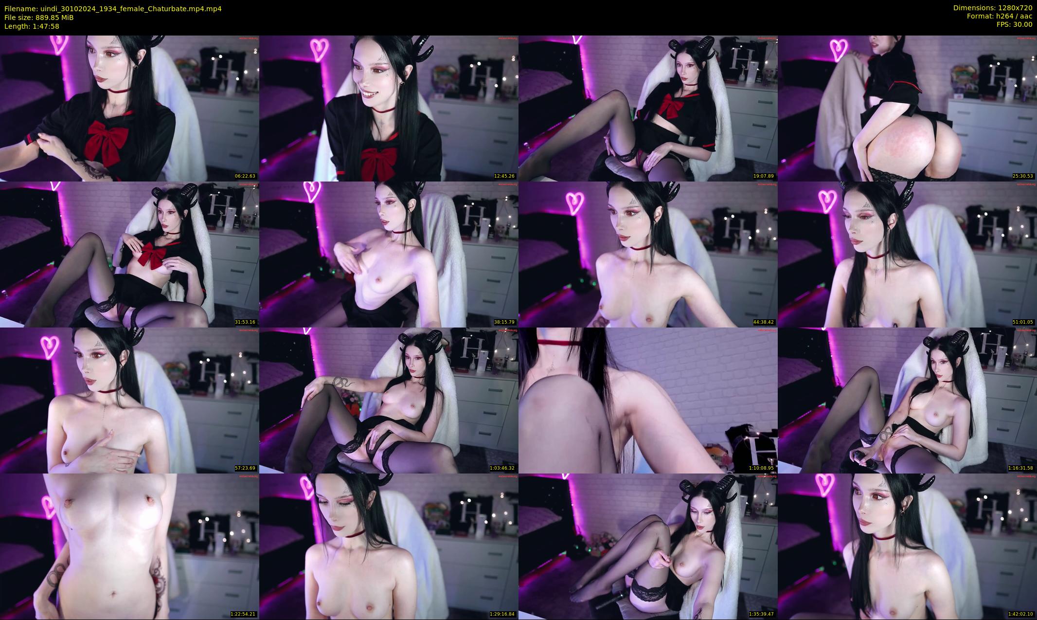 uindi — 108 minute Chaturbate female cam show recording, 720p, Oct 30, 2024