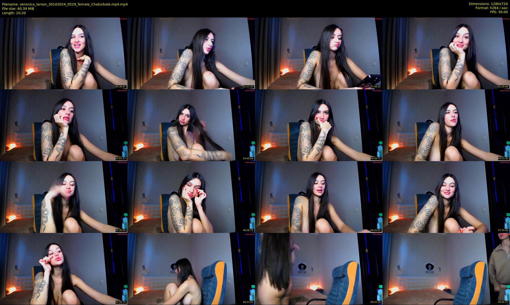 veronica_larson — 11 minute Chaturbate female cam show recording, 720p, Oct 30, 2024