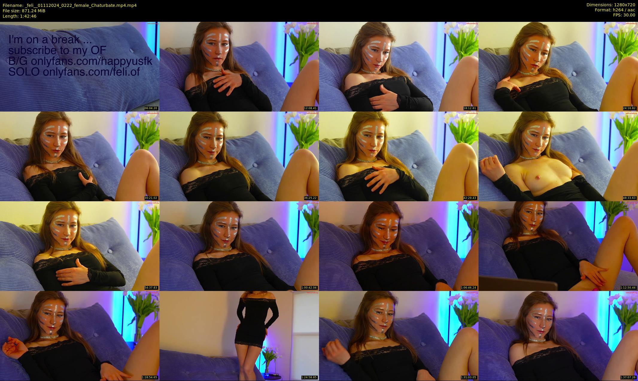 _feli_ — 103 minute Chaturbate female cam show recording, 720p, Nov 1, 2024
