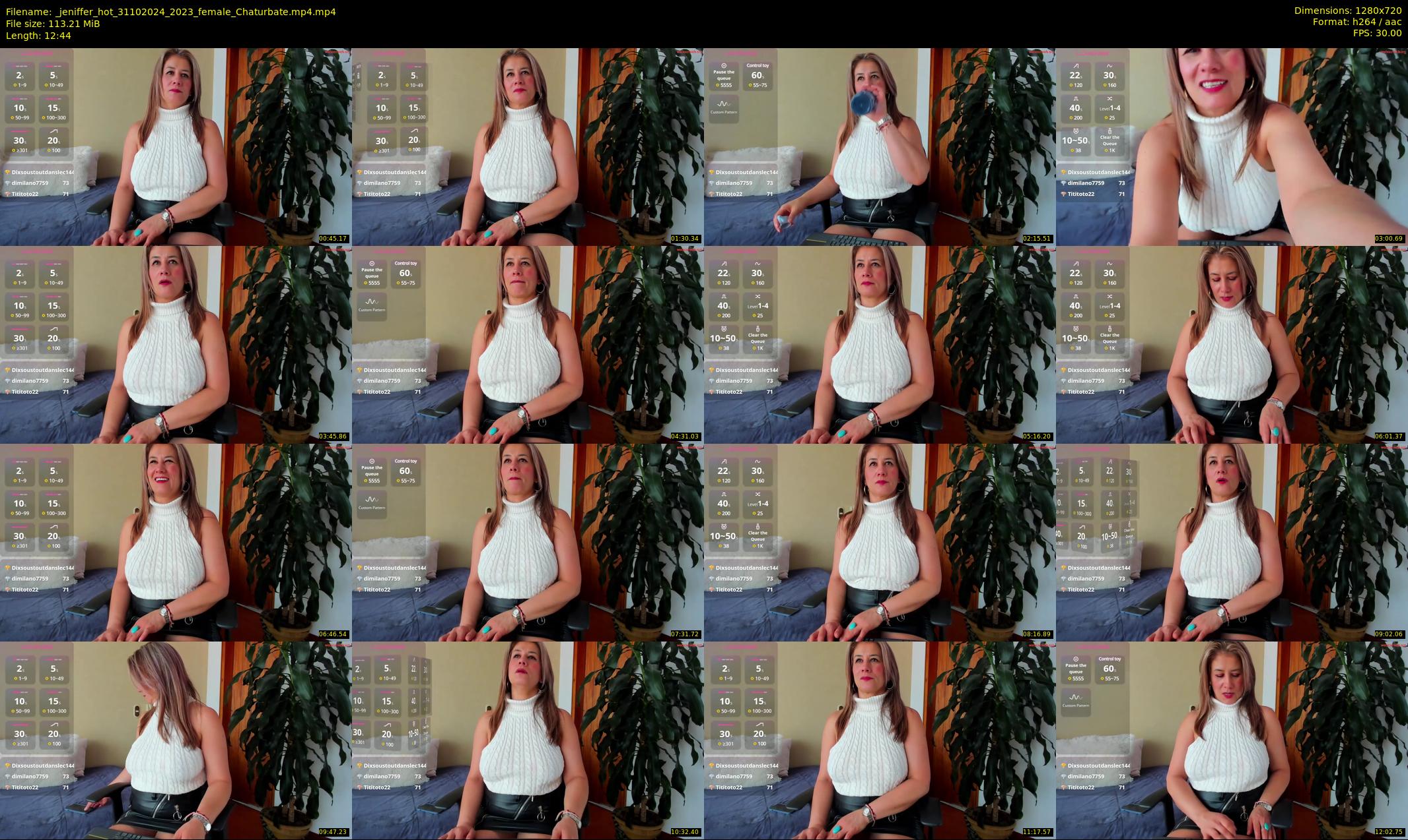 _jeniffer_hot — 13 minute Chaturbate female cam show recording, 720p, Oct 31, 2024