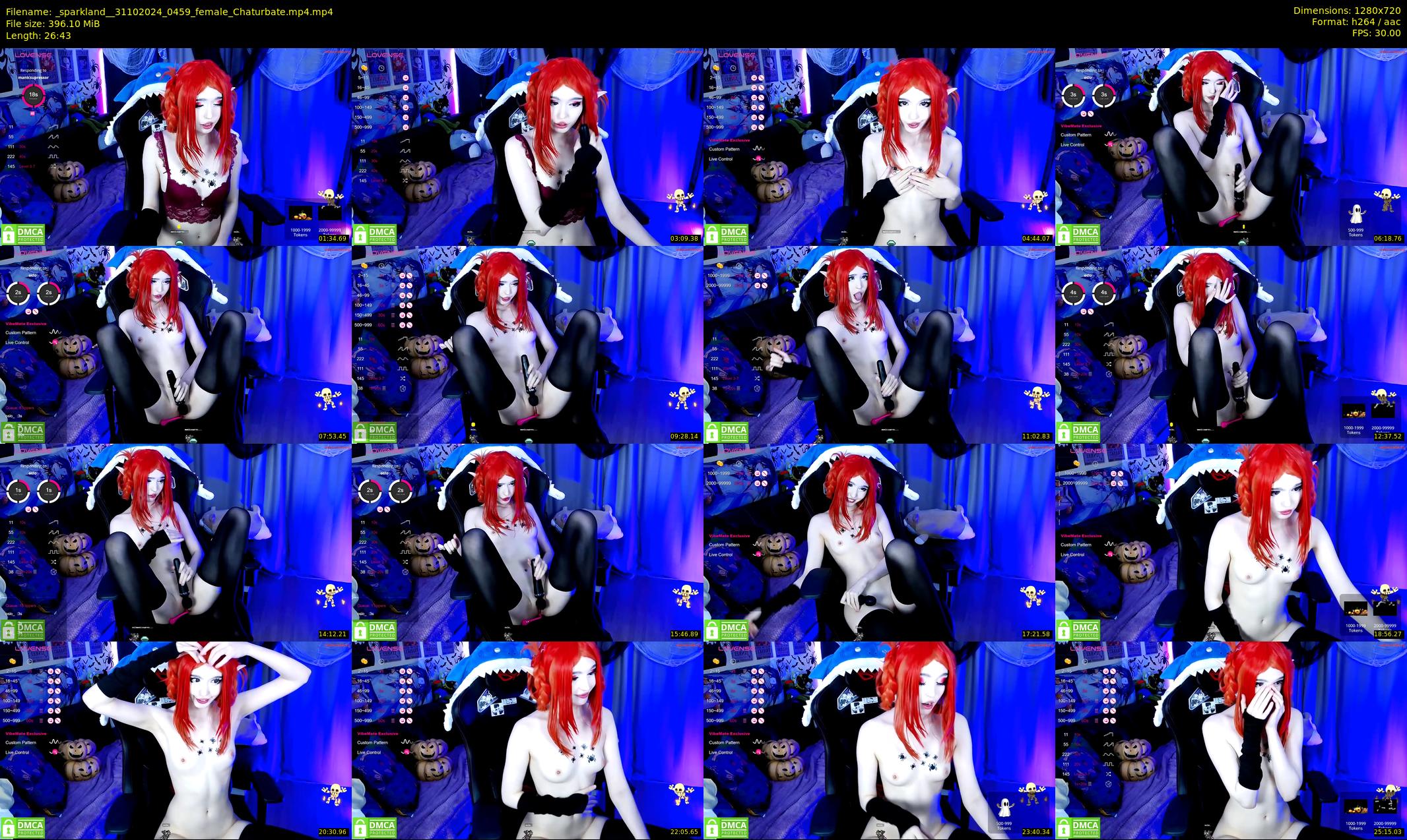 _sparkland_ — 27 minute Chaturbate female cam show recording, 720p, Oct 31, 2024