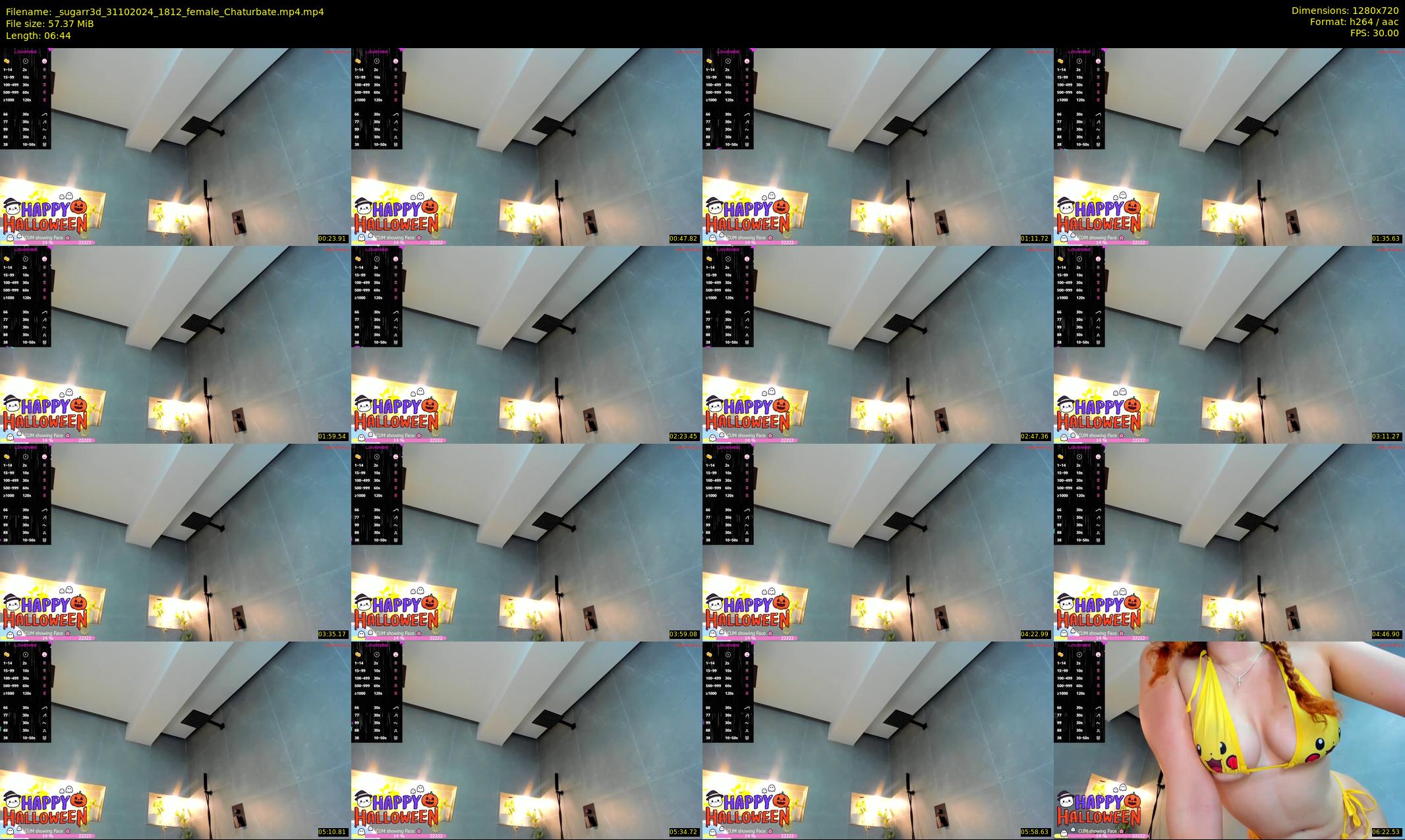 _sugarr3d — 7 minute Chaturbate female cam show recording, 720p, Oct 31, 2024