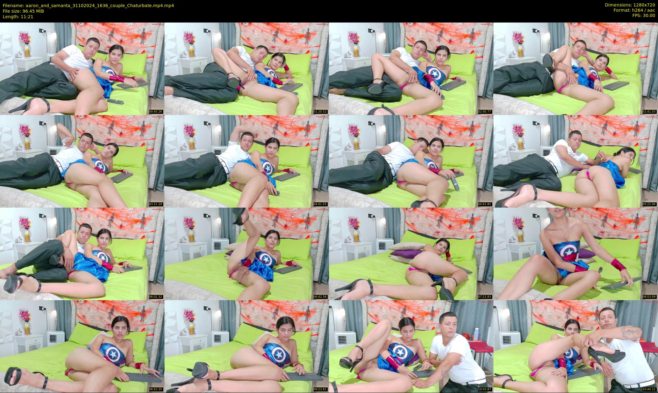 aaron_and_samanta — 12 minute Chaturbate couple cam show recording, 720p, Oct 31, 2024