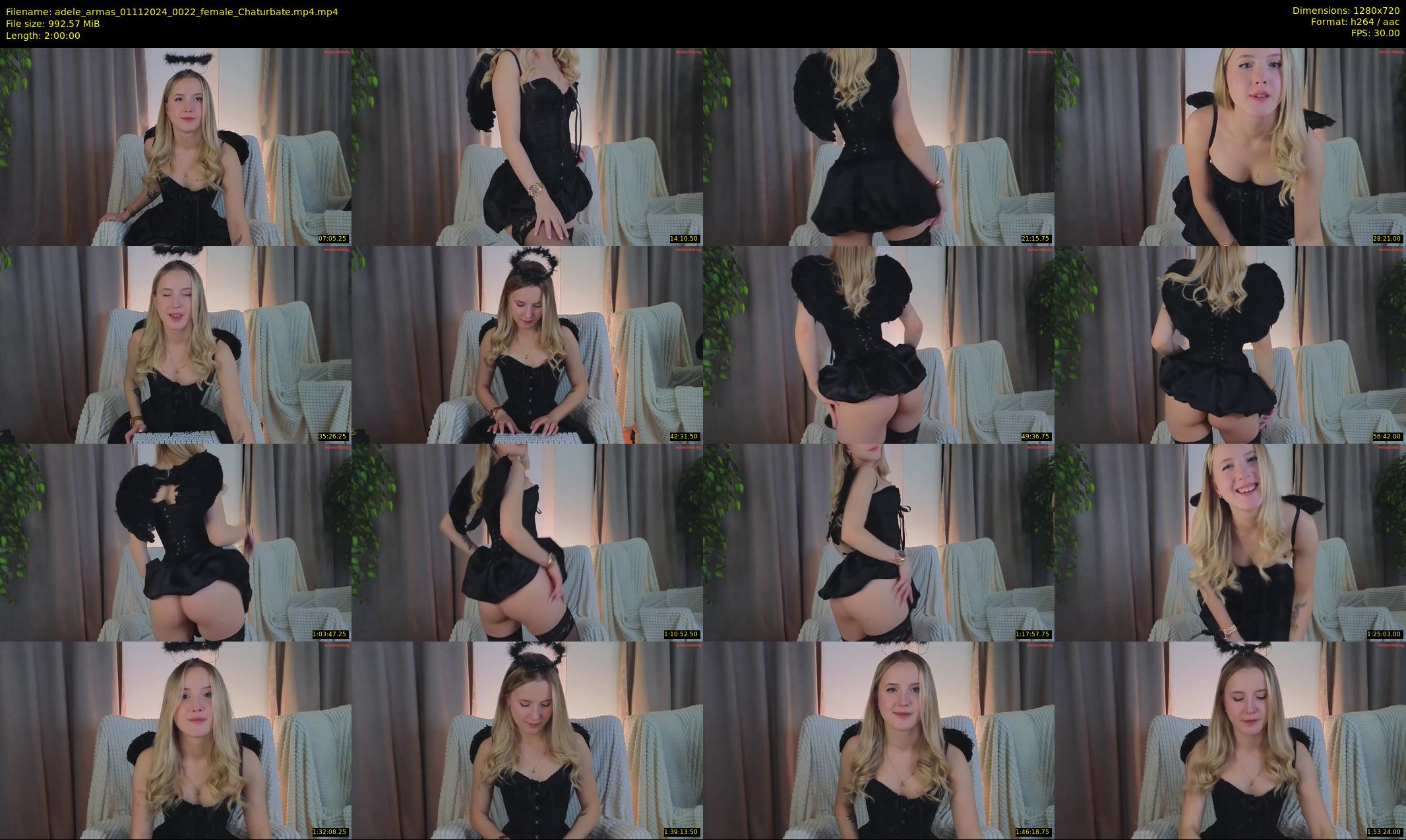adele_armas — 120 minute Chaturbate female cam show recording, 720p, Nov 1, 2024