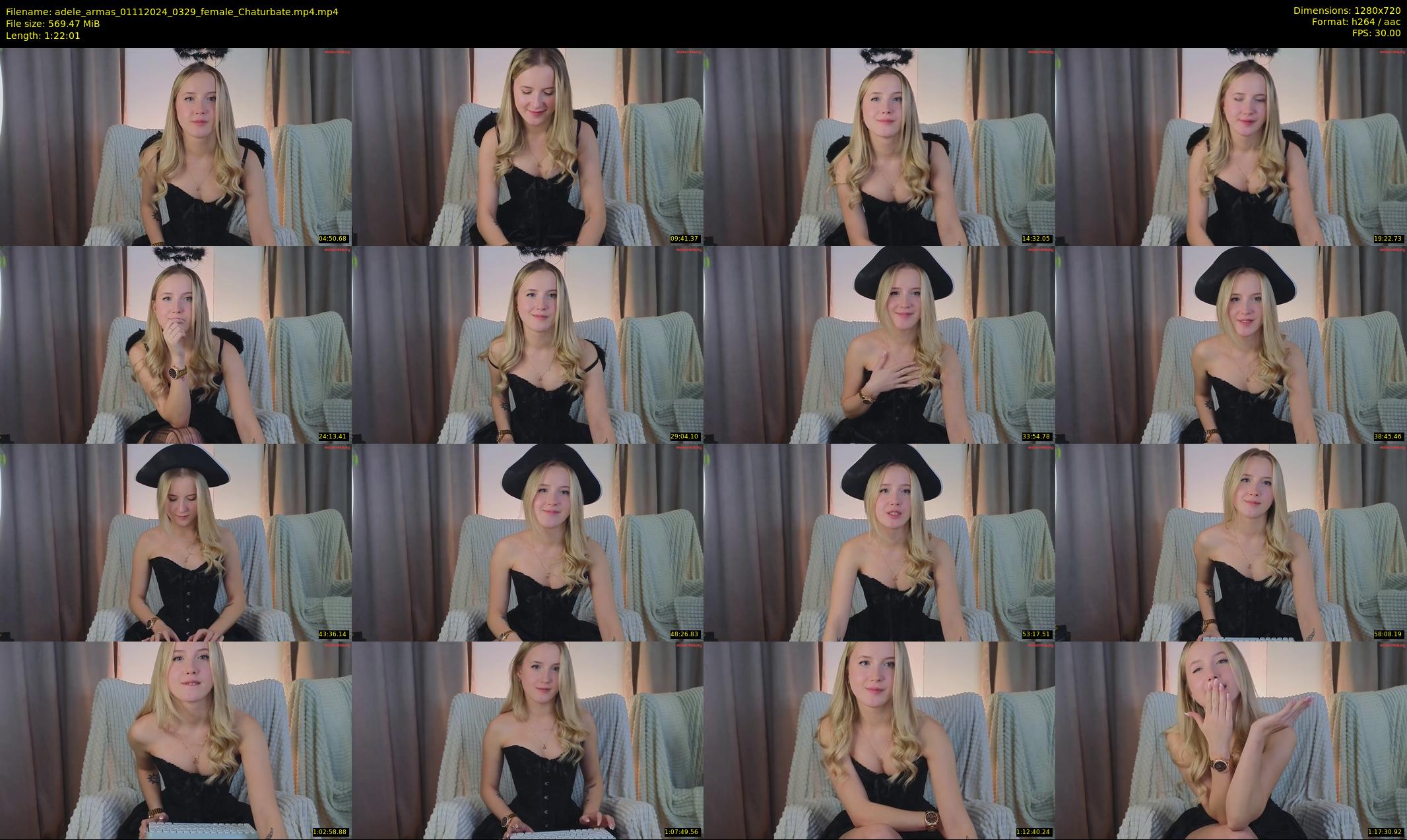 adele_armas — 83 minute Chaturbate female cam show recording, 720p, Nov 1, 2024