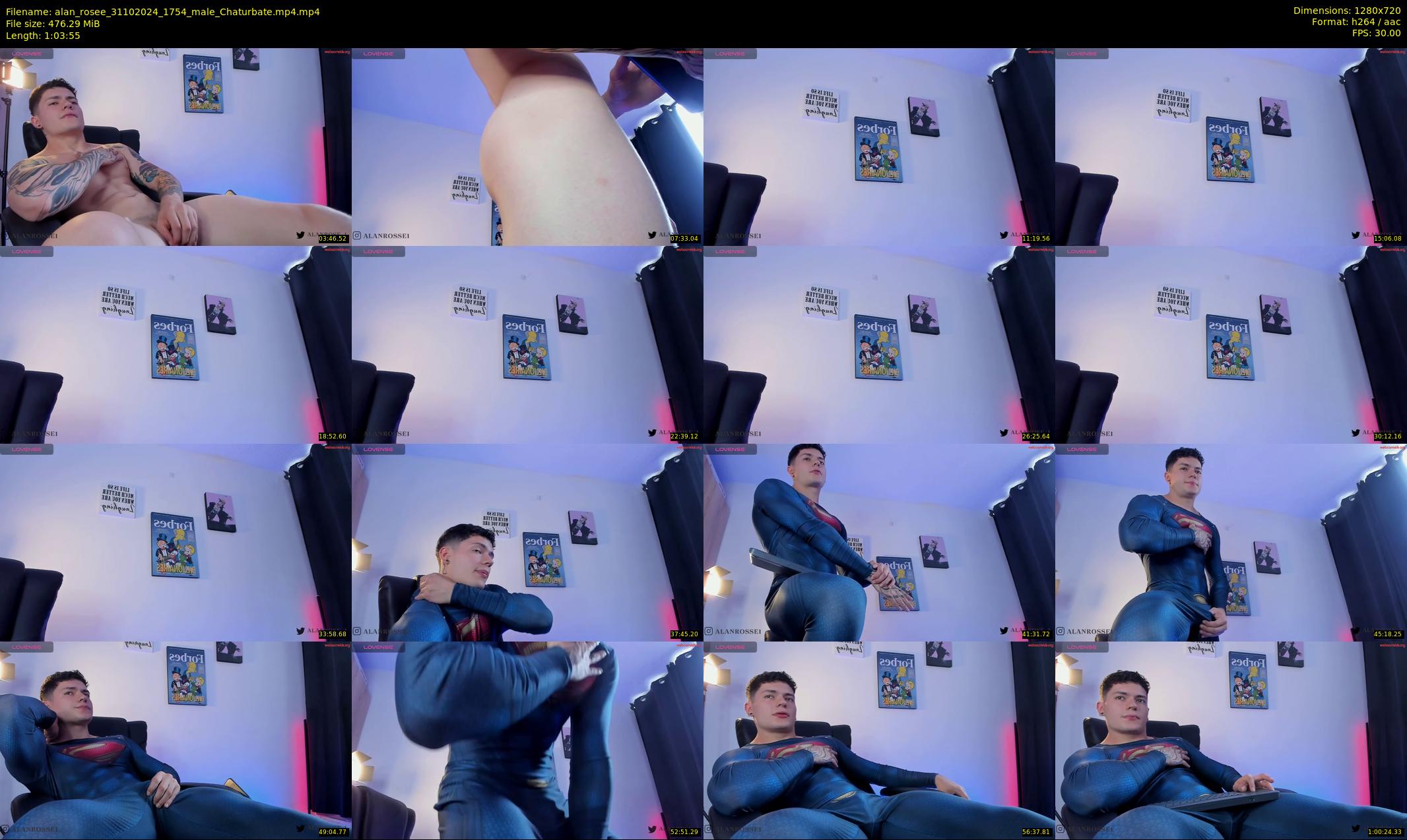 alan_rosee — 64 minute Chaturbate male cam show recording, 720p, Oct 31, 2024