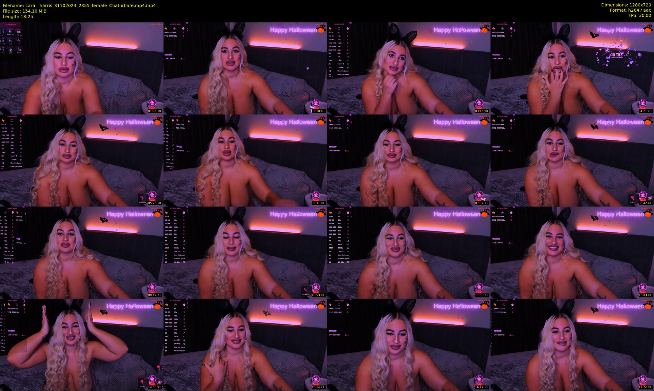 cara__harris — 19 minute Chaturbate female cam show recording, 720p, Oct 31, 2024