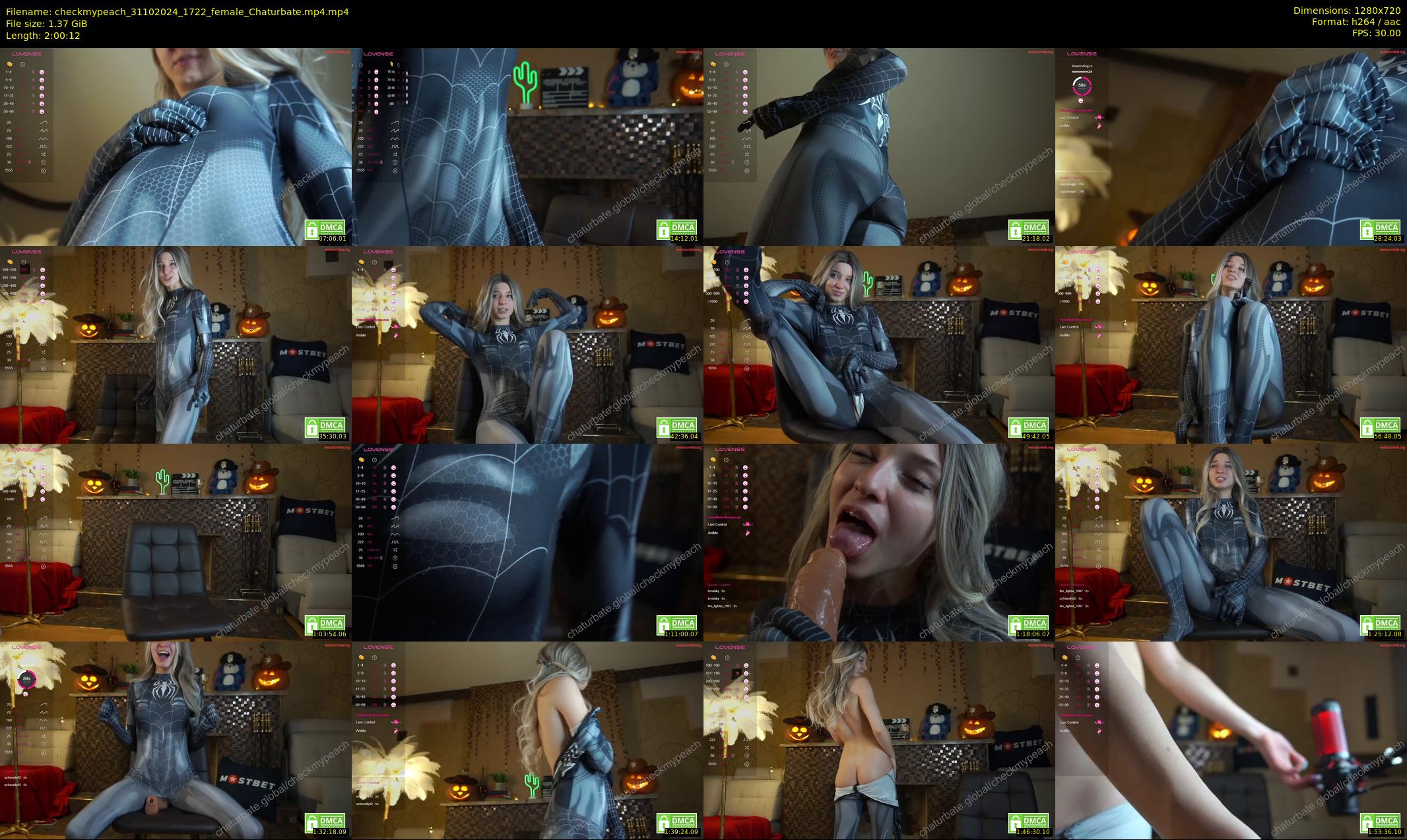 checkmypeach — 121 minute Chaturbate female cam show recording, 720p, Oct 31, 2024