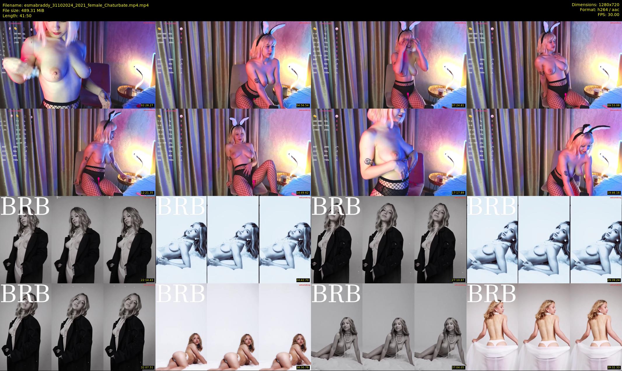 esmabraddy — 42 minute Chaturbate female cam show recording, 720p, Oct 31, 2024