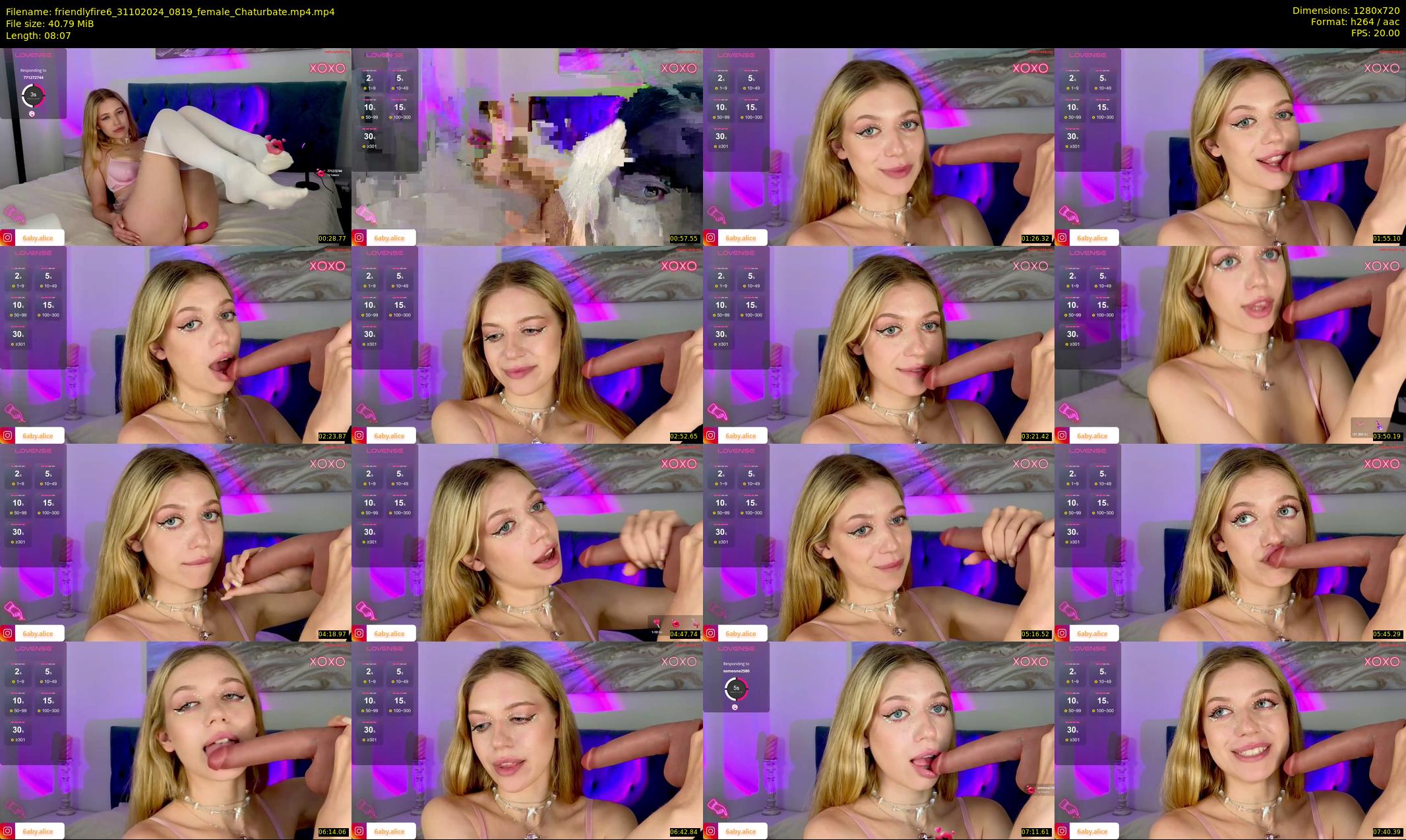 friendlyfire6 — 9 minute Chaturbate female cam show recording, 720p, Oct 31, 2024