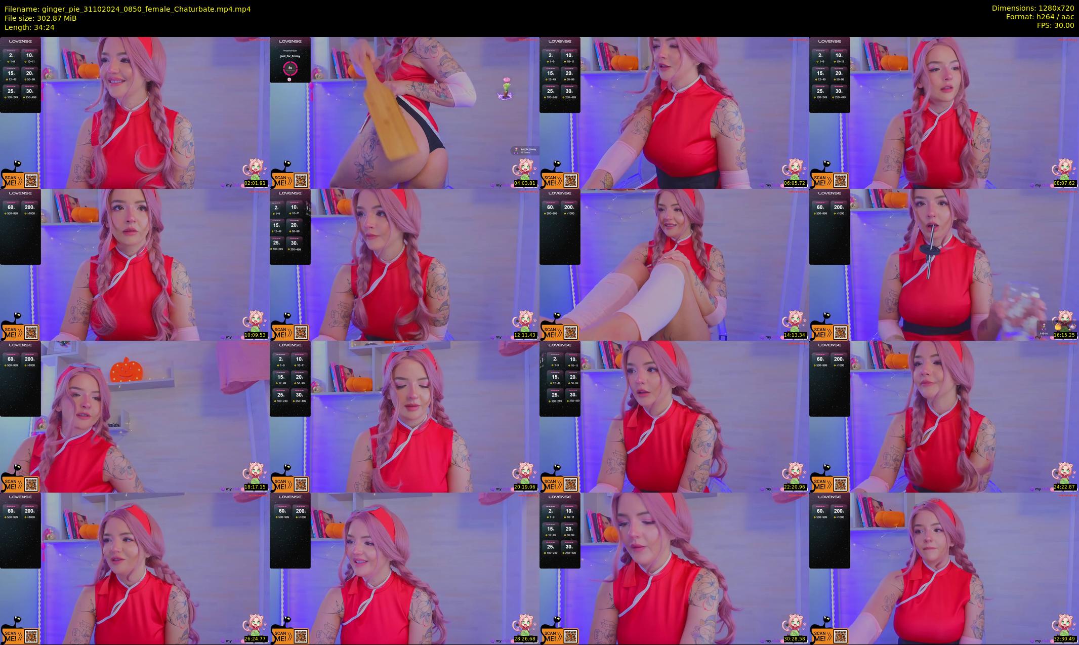 ginger_pie — 35 minute Chaturbate female cam show recording, 720p, Oct 31, 2024