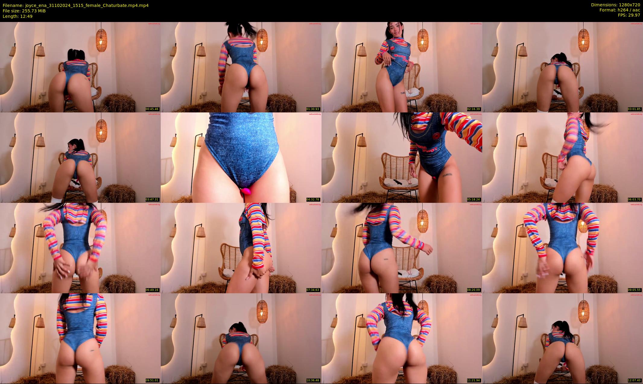 joyce_ena — 13 minute Chaturbate female cam show recording, 720p, Oct 31, 2024