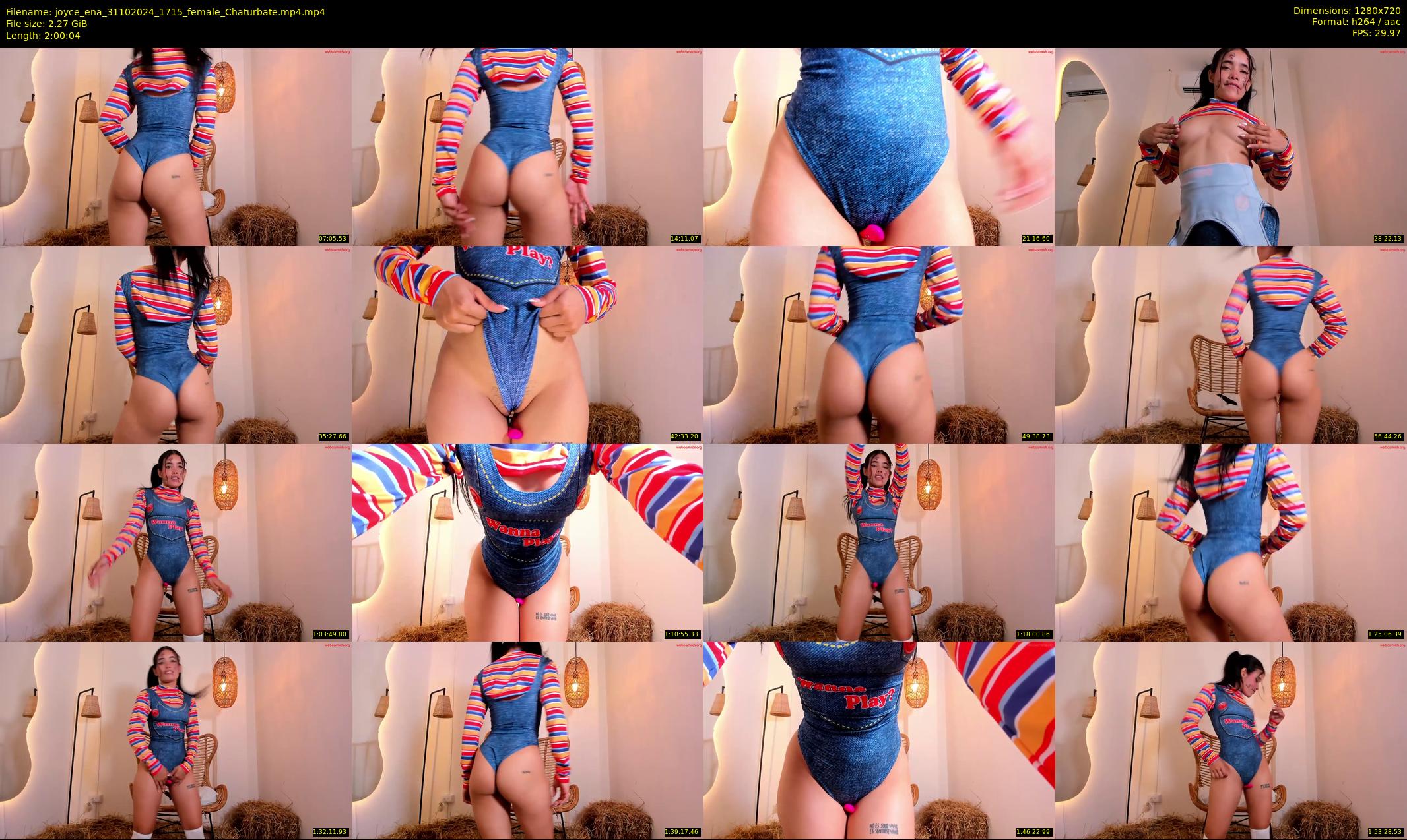joyce_ena — 121 minute Chaturbate female cam show recording, 720p, Oct 31, 2024