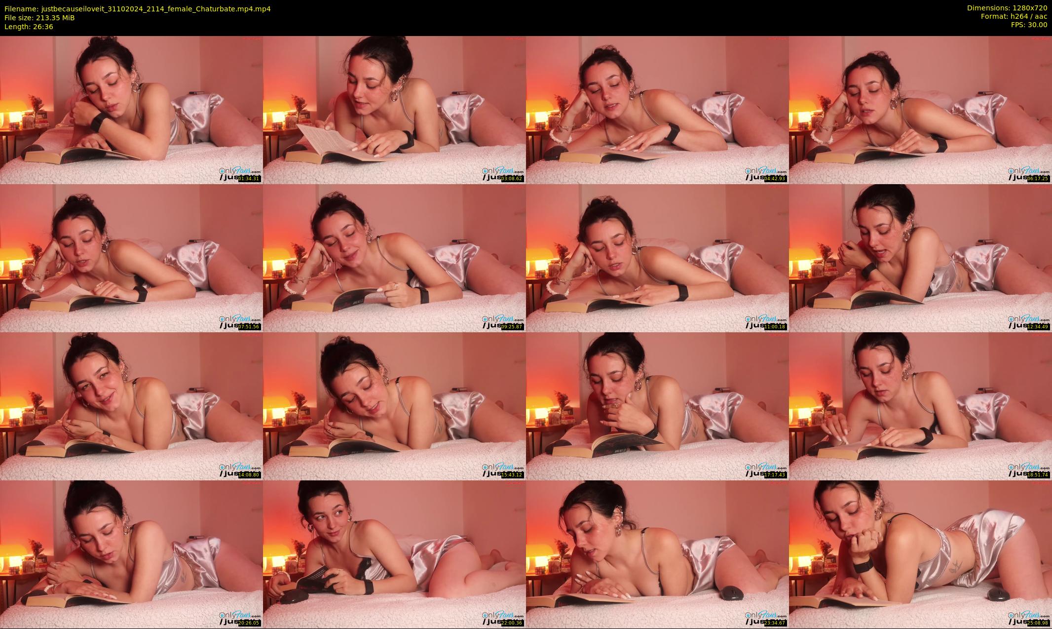 justbecauseiloveit — 27 minute Chaturbate female cam show recording, 720p, Oct 31, 2024