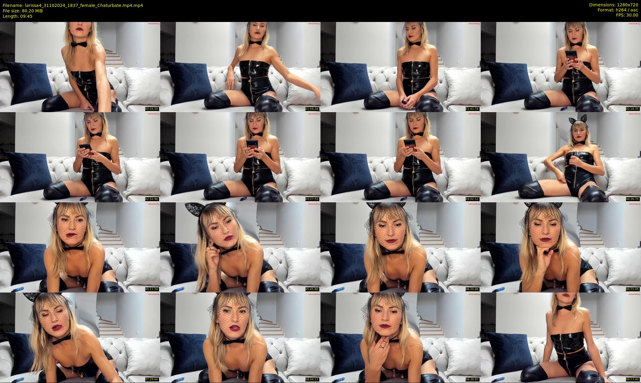 larissa4 — 10 minute Chaturbate female cam show recording, 720p, Oct 31, 2024