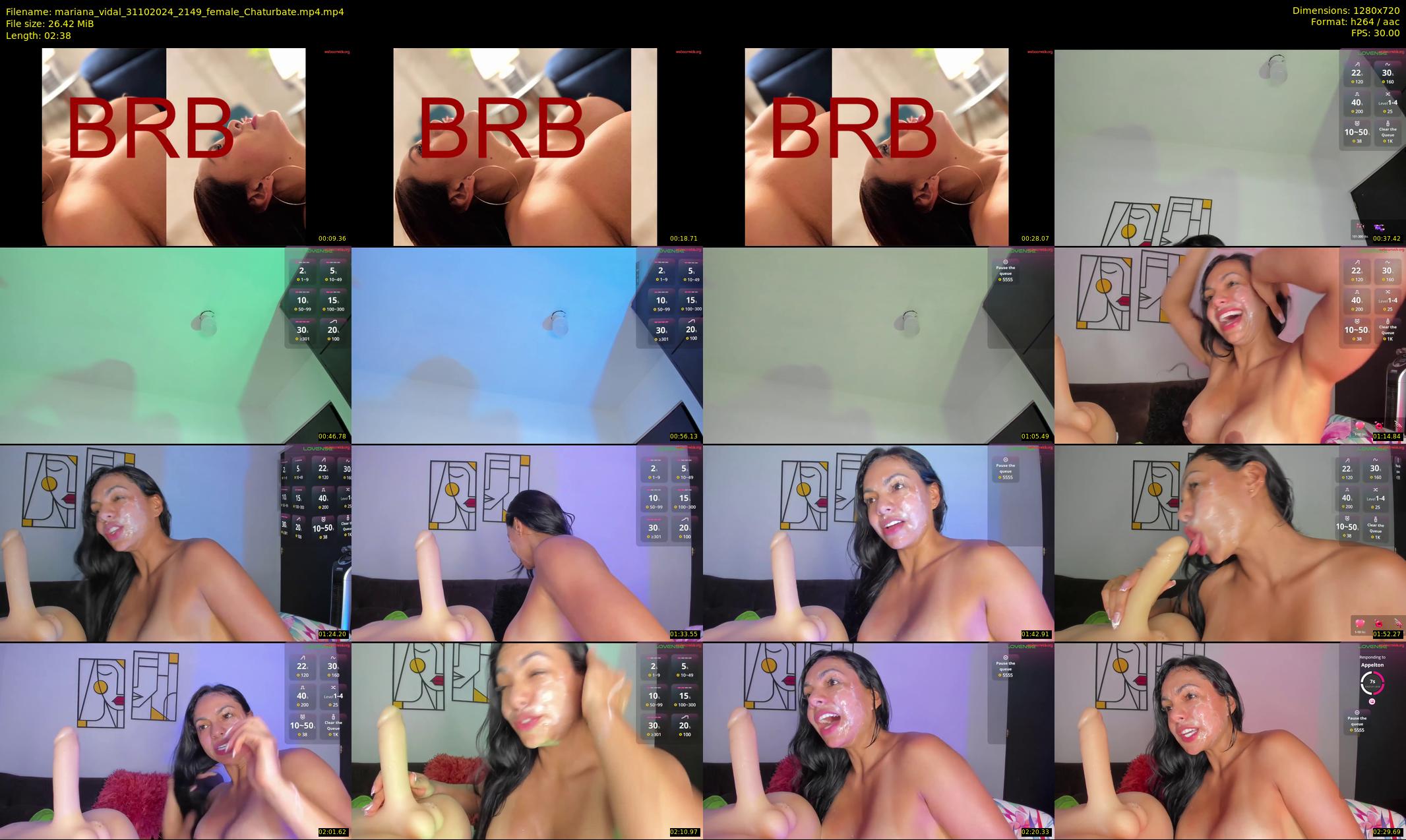 mariana_vidal — 3 minute Chaturbate female cam show recording, 720p, Oct 31, 2024