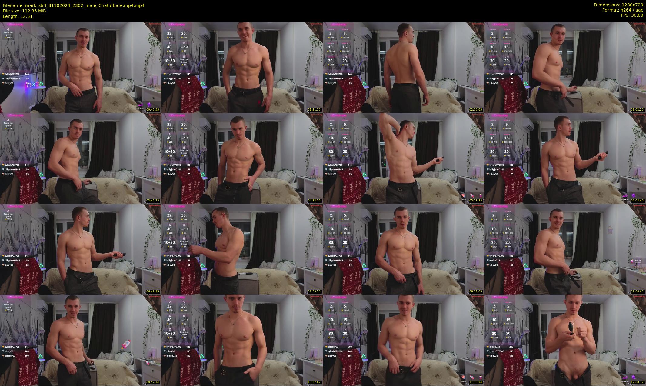 mark_stiff — 13 minute Chaturbate male cam show recording, 720p, Oct 31, 2024