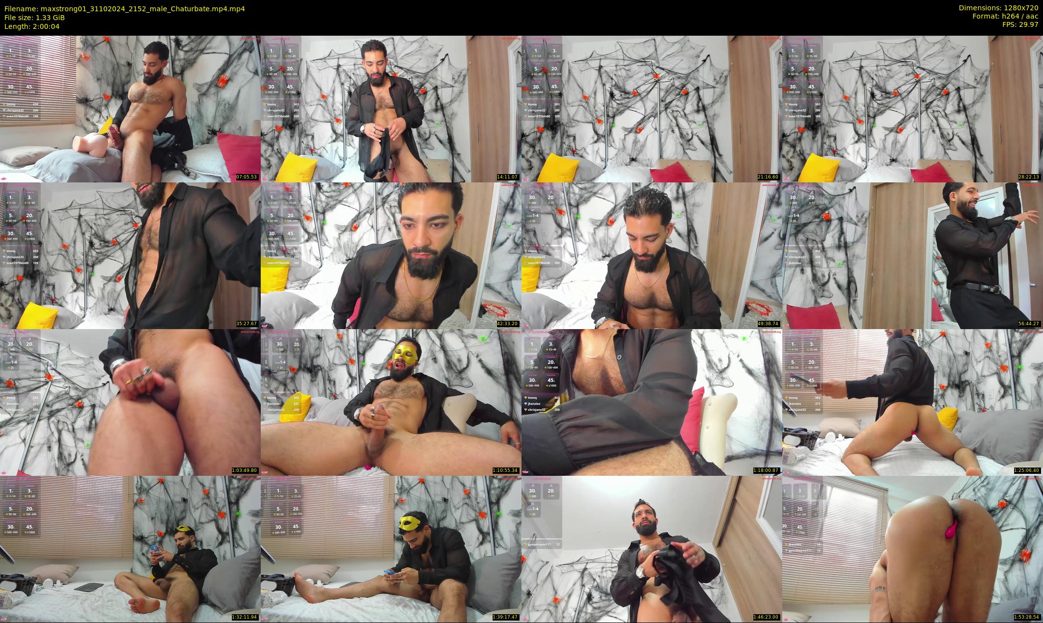 maxstrong01 — 121 minute Chaturbate male cam show recording, 720p, Oct 31, 2024