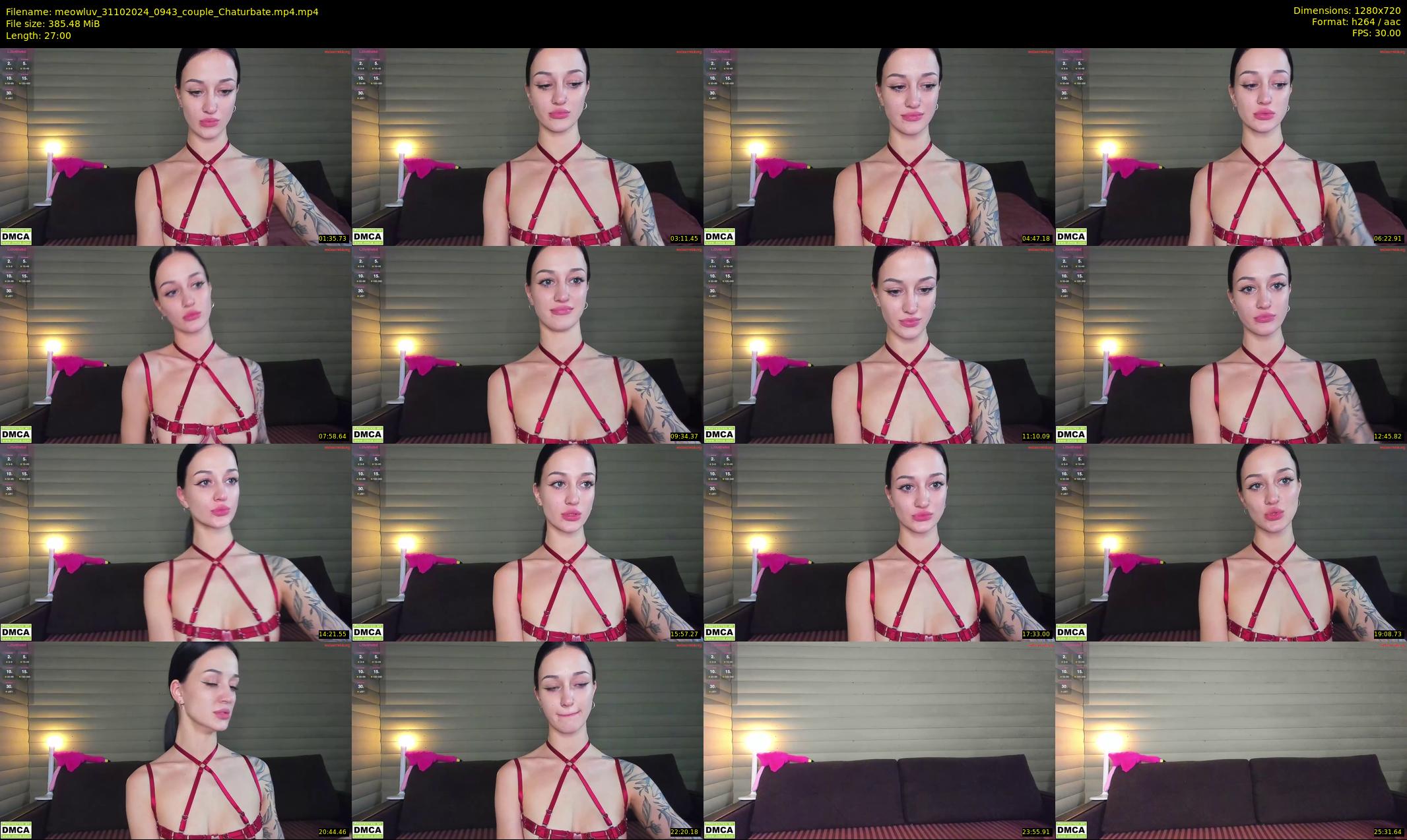 meowluv — 27 minute Chaturbate couple cam show recording, 720p, Oct 31, 2024