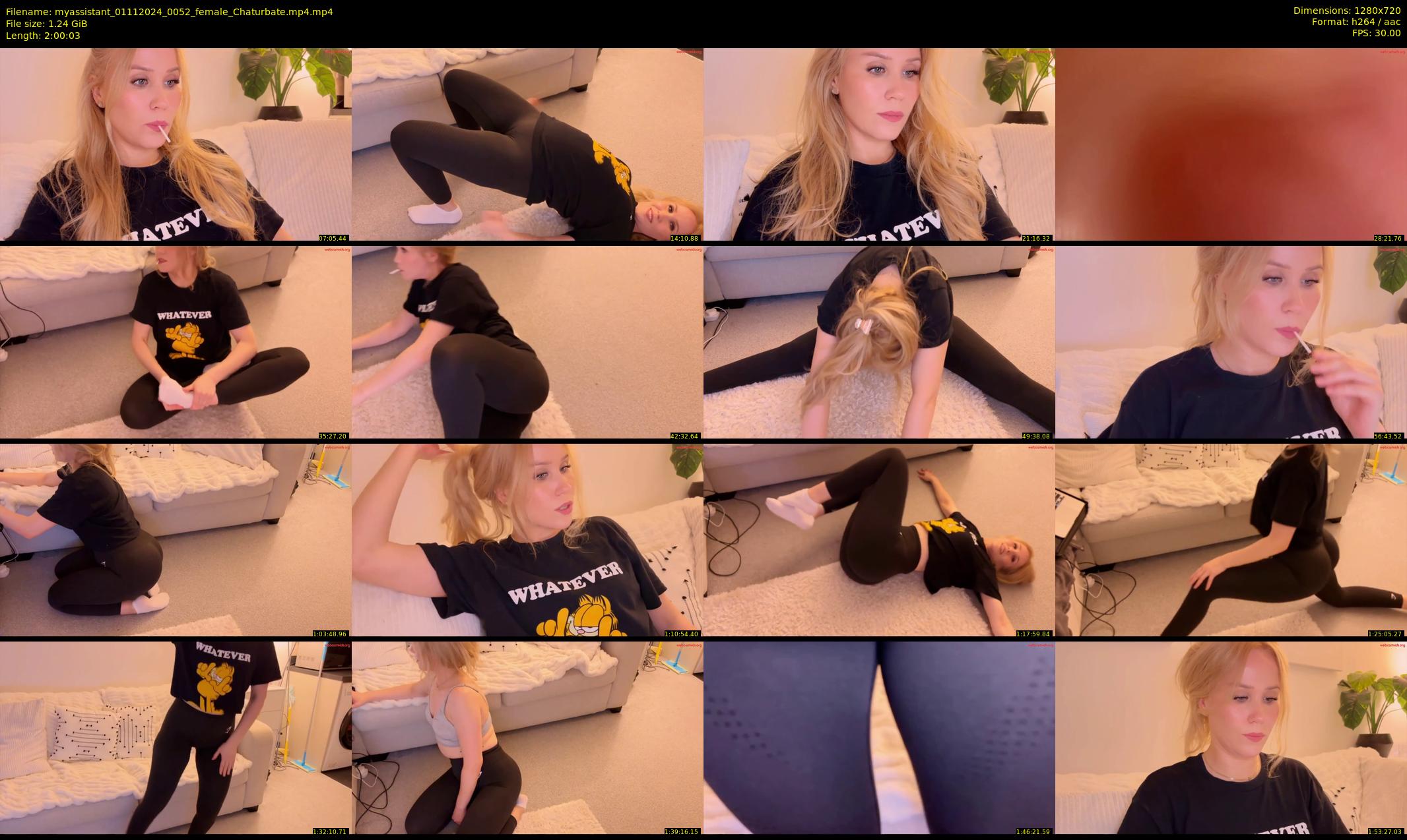 myassistant — 121 minute Chaturbate female cam show recording, 720p, Nov 1, 2024