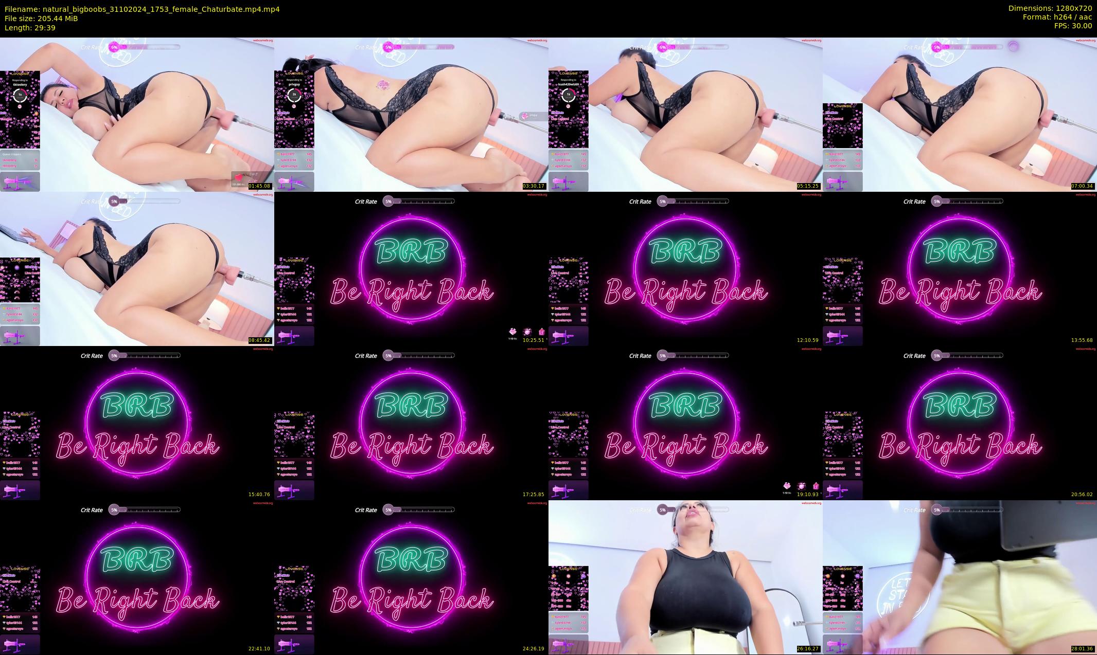 natural_bigboobs — 30 minute Chaturbate female cam show recording, 720p, Oct 31, 2024